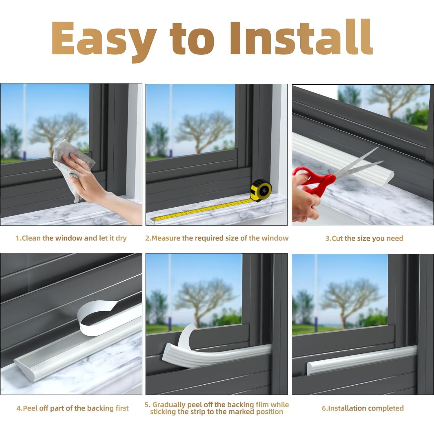 Tira de Sellado de Espuma KNEELISA 2Pcs 9.95m Negro