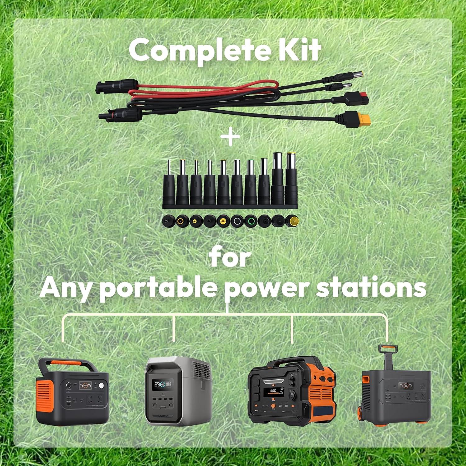 Panel Solar Portátil 100W STAR, Cargador Plegable USB-C y USB-A