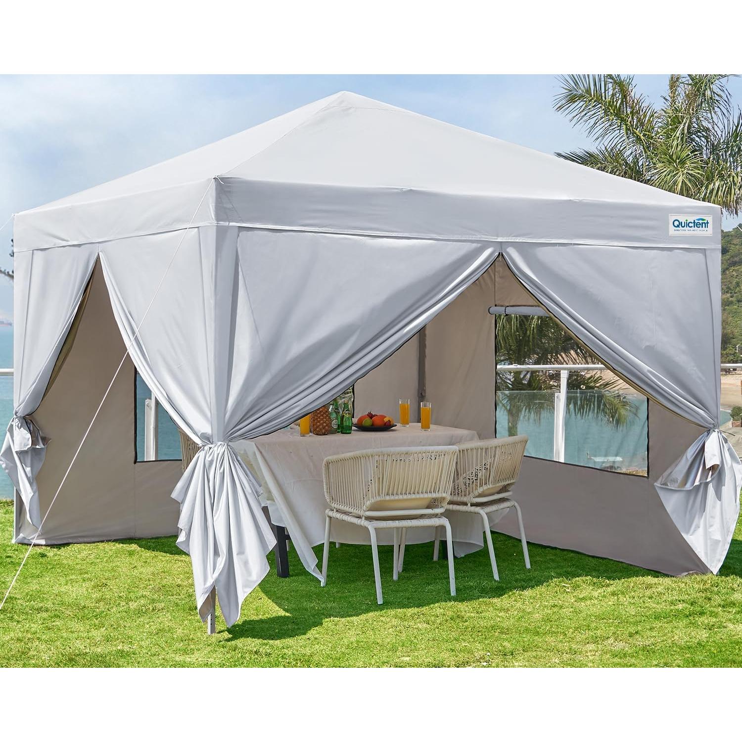 Carpa Plegable Quictent 3x3m Impermeable con 4 Paredes Laterales