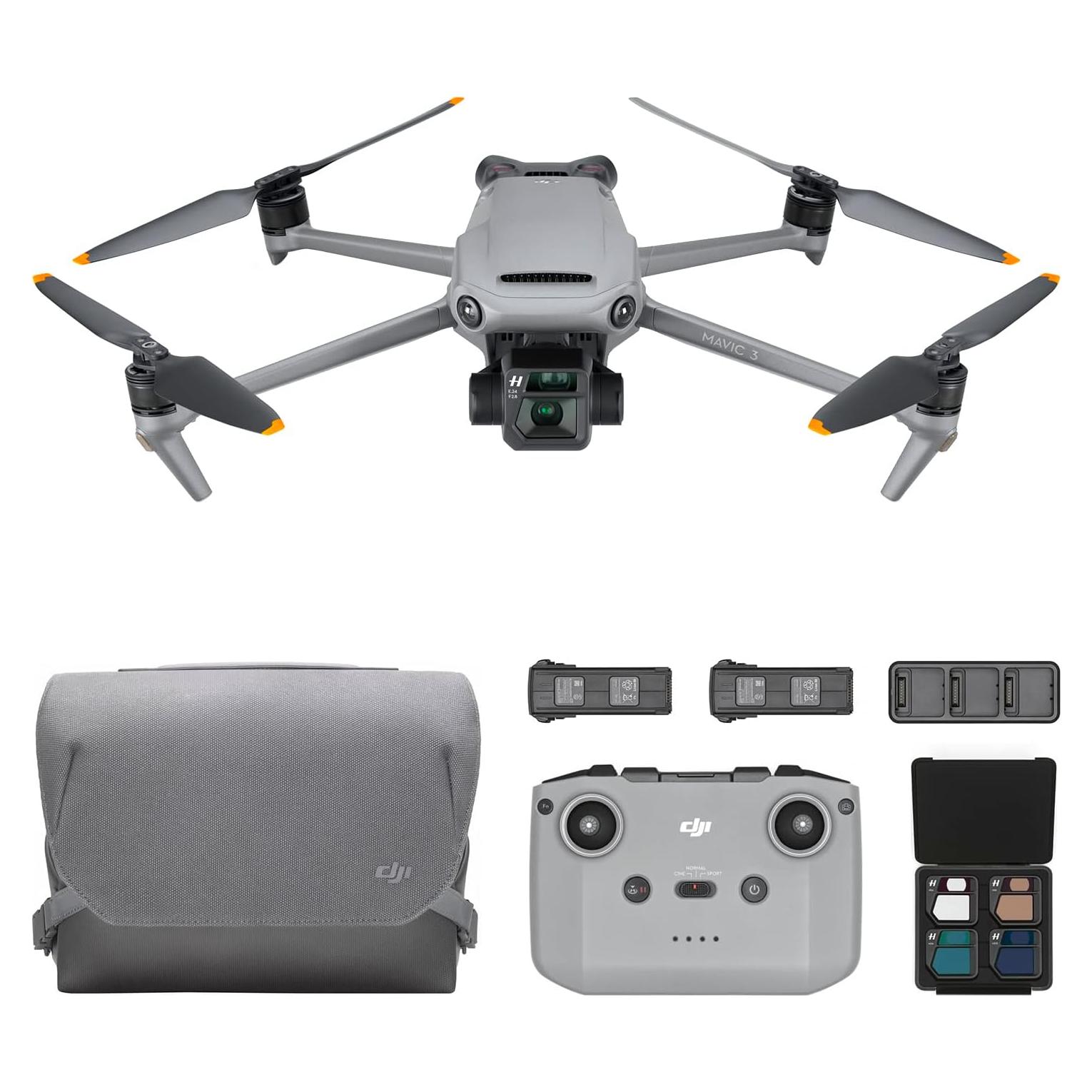 Drone DJI Mavic 3 Combo Volar Más, Cámara 4/3, Video 5.1K