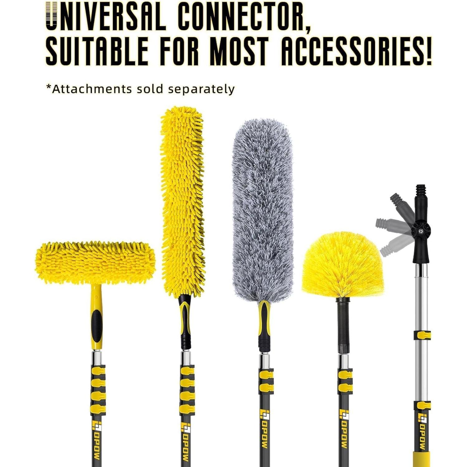 Raspador de Ventanas 2 en 1 Opow con Paño de Microfibra 25.4 cm