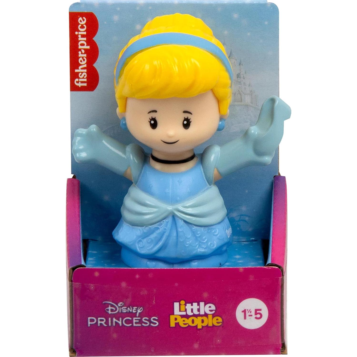 Figura Cinderella Little People Mattel 9.5x6.3x5.1cm Juguete