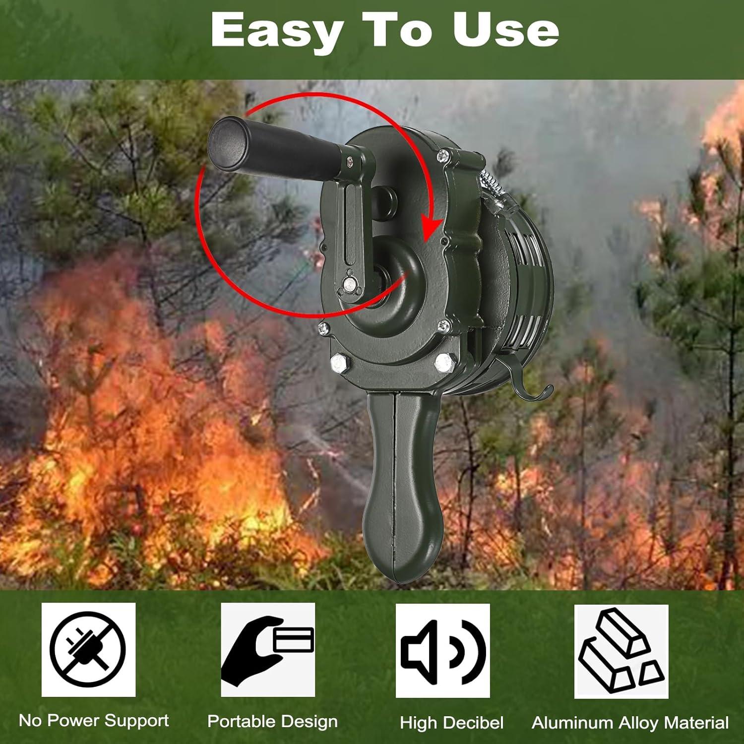 Sirena Manual de Manivela Sumnacon Verde Ajustable 1.04kg