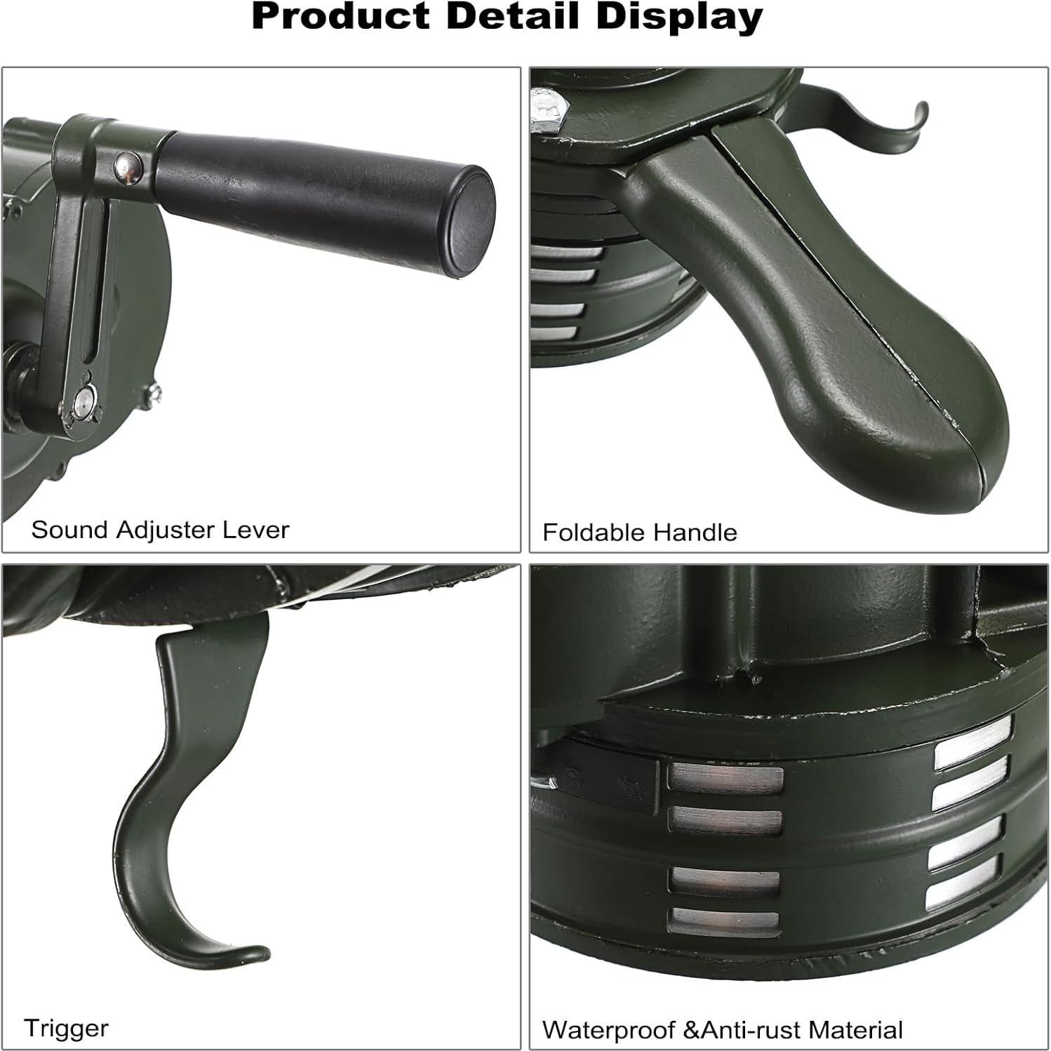 Sirena Manual de Manivela Sumnacon Verde Ajustable 1.04kg