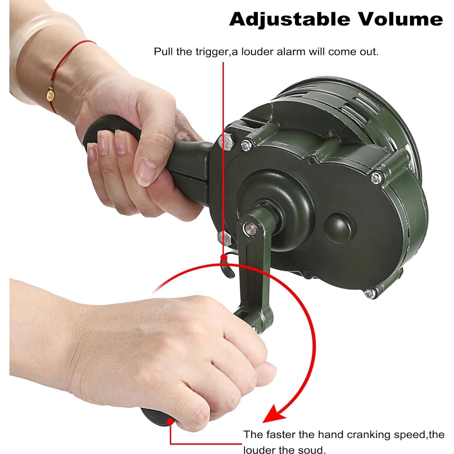 Sirena Manual de Manivela Sumnacon Verde Ajustable 1.04kg