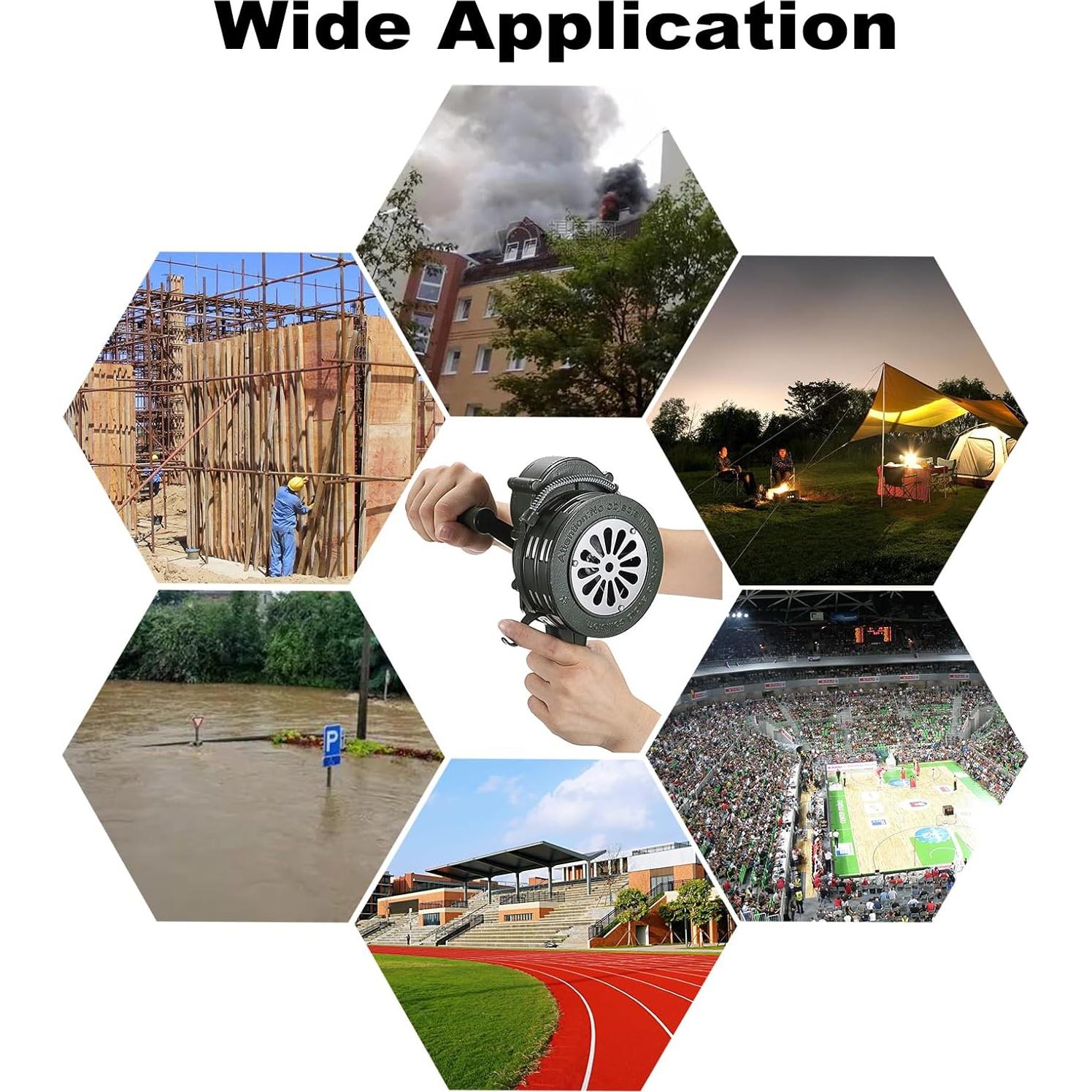 Sirena Manual de Manivela Sumnacon Verde Ajustable 1.04kg