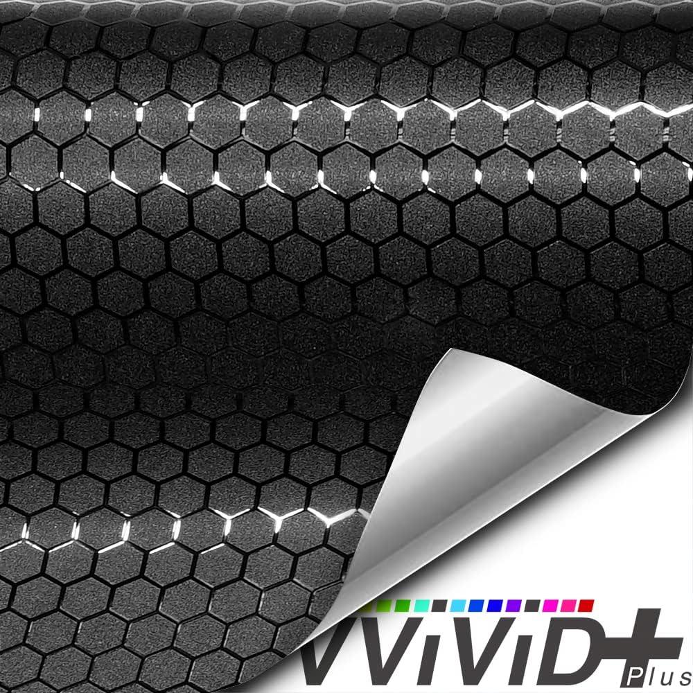 Vinilo Envoltura Vehículos VViViD Honeycomb Negro Mate 30.48x152.4cm