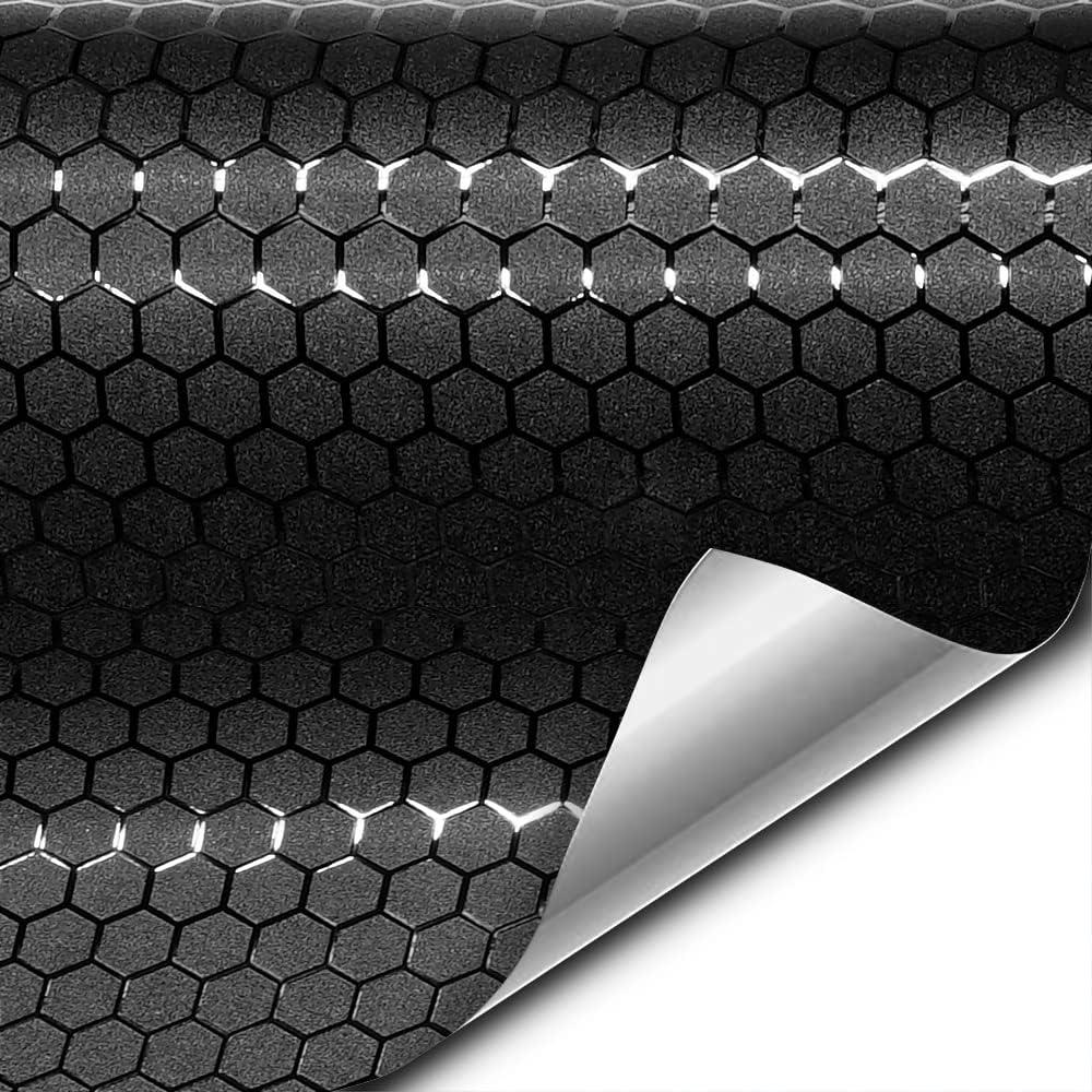 Vinilo Envoltura Vehículos VViViD Honeycomb Negro Mate 30.48x152.4cm