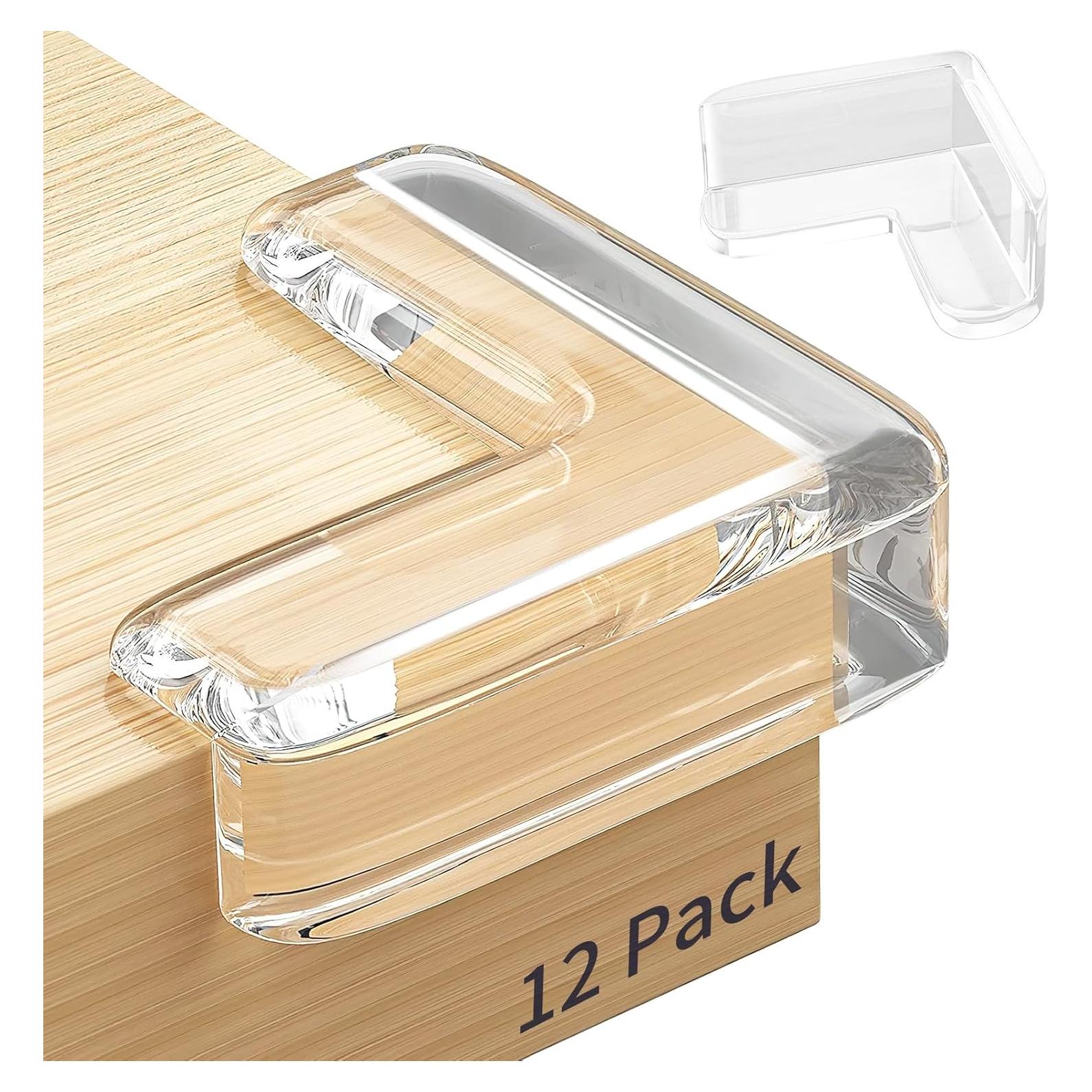 Protectores de Esquinas para Bebés Omiliv - 12 Piezas Transparentes