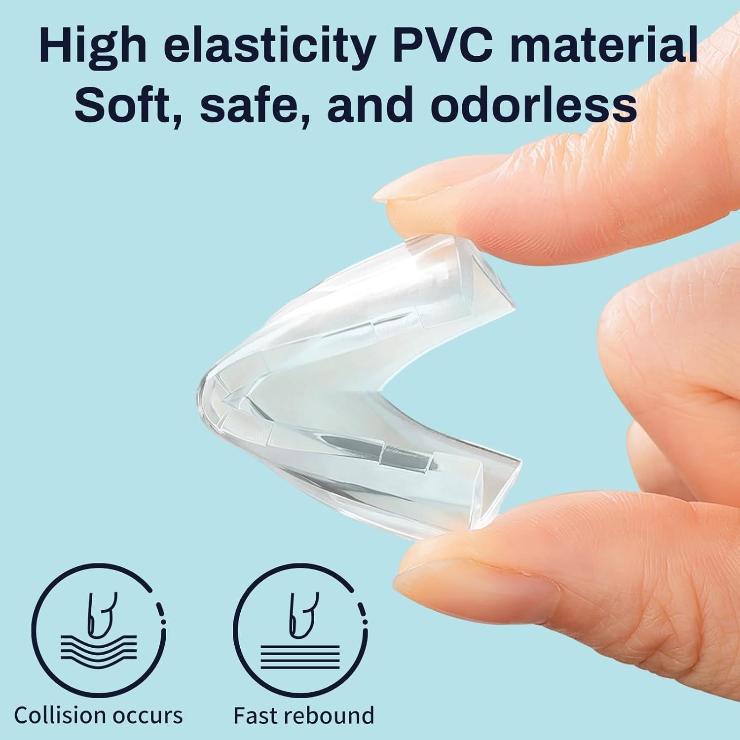 Protectores de Esquinas para Bebés Omiliv - 12 Piezas Transparentes