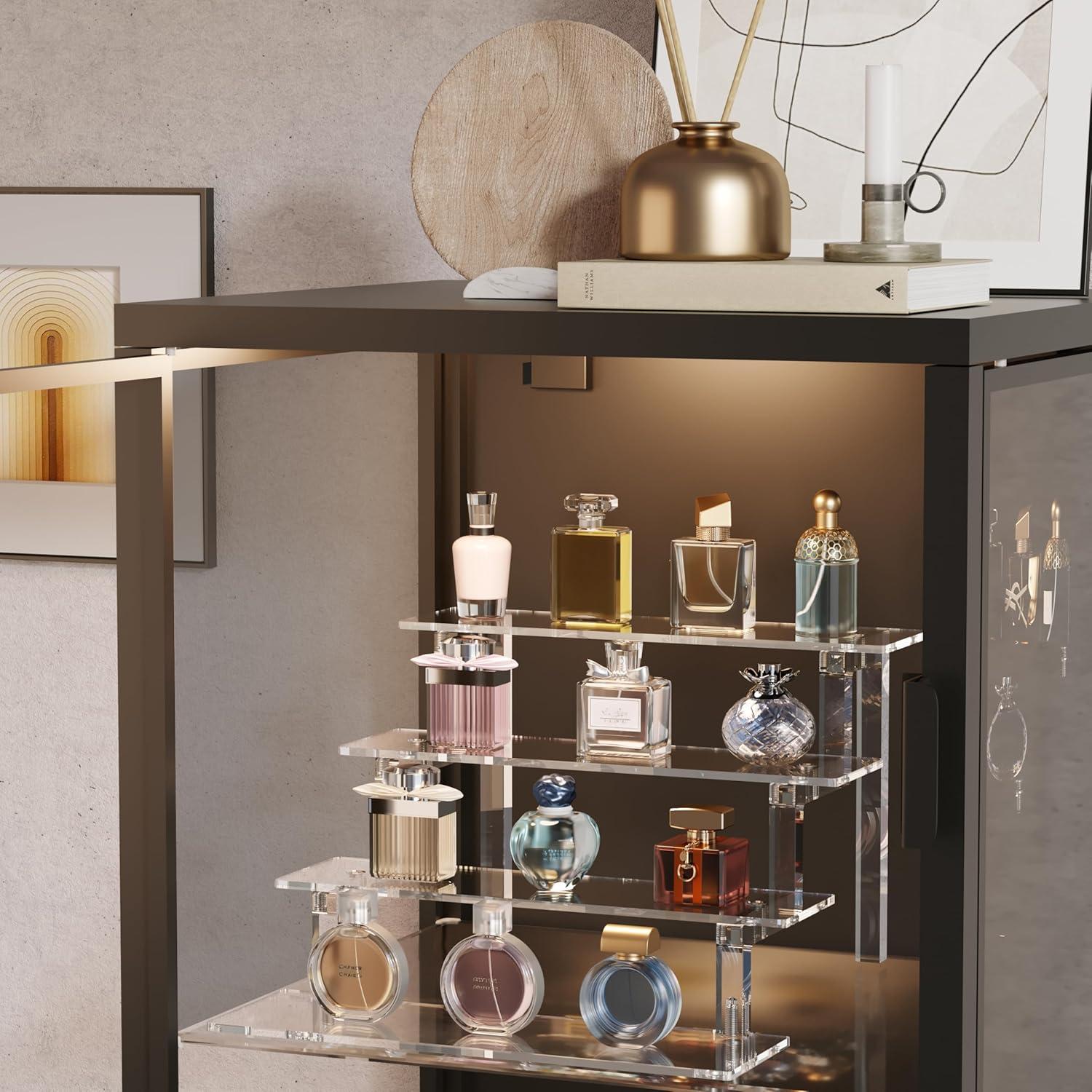 Soporte Acrílico WINKINE para Exhibición de 4 Niveles - Organizador de Perfumes y Figuras