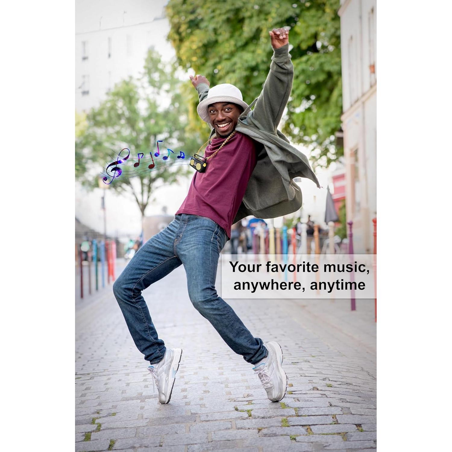 Altavoz Bluetooth Inalámbrico Mini Retro 6W con Radio FM