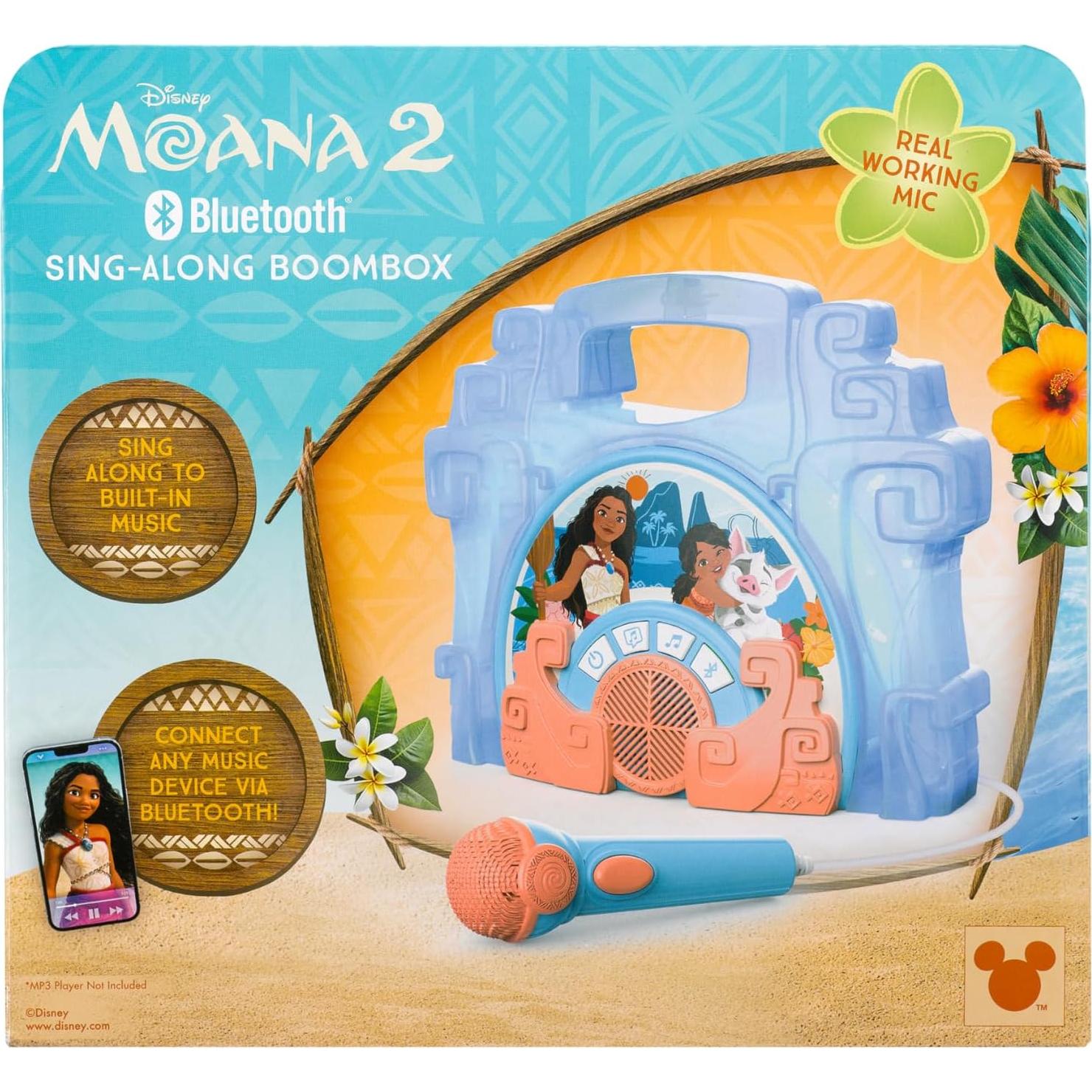 eKids Boombox Karaoke Disney Moana con Micrófono 22.86 cm