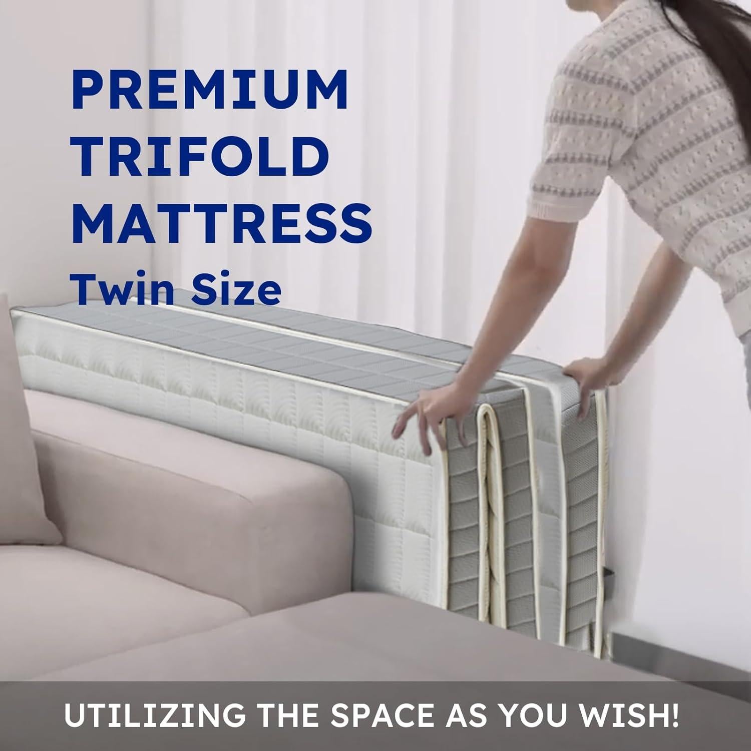 Colchón Plegable Quicksleep VA4 Z Cube 5" Individual Espuma