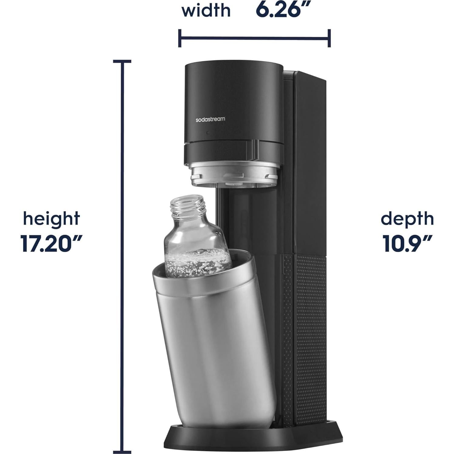 Hacedor de Agua Espumosa SodaStream E-Duo Negro 60L CO2