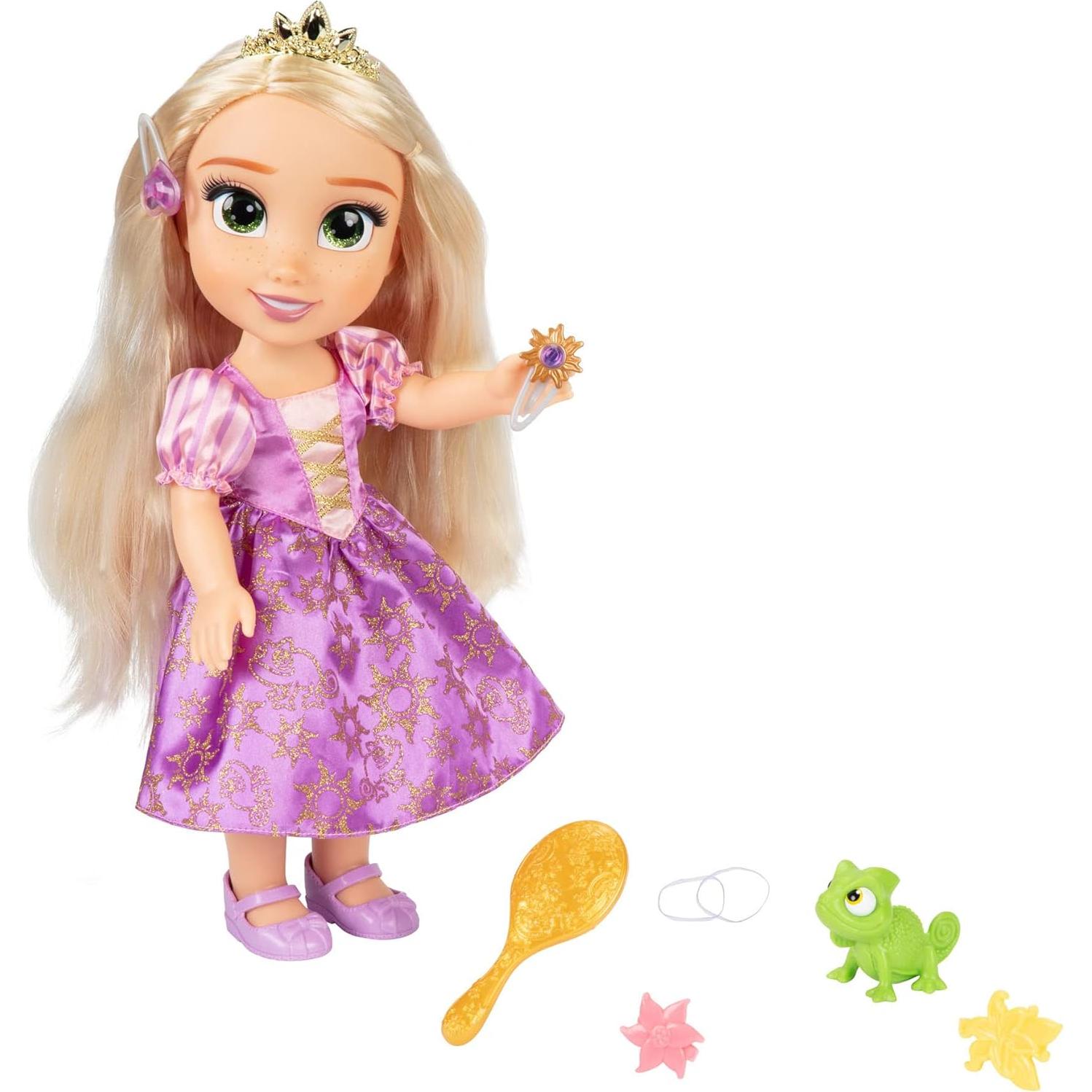 Muñeca Rapunzel Amiga Cantante Disney 35.56 cm con Pascal