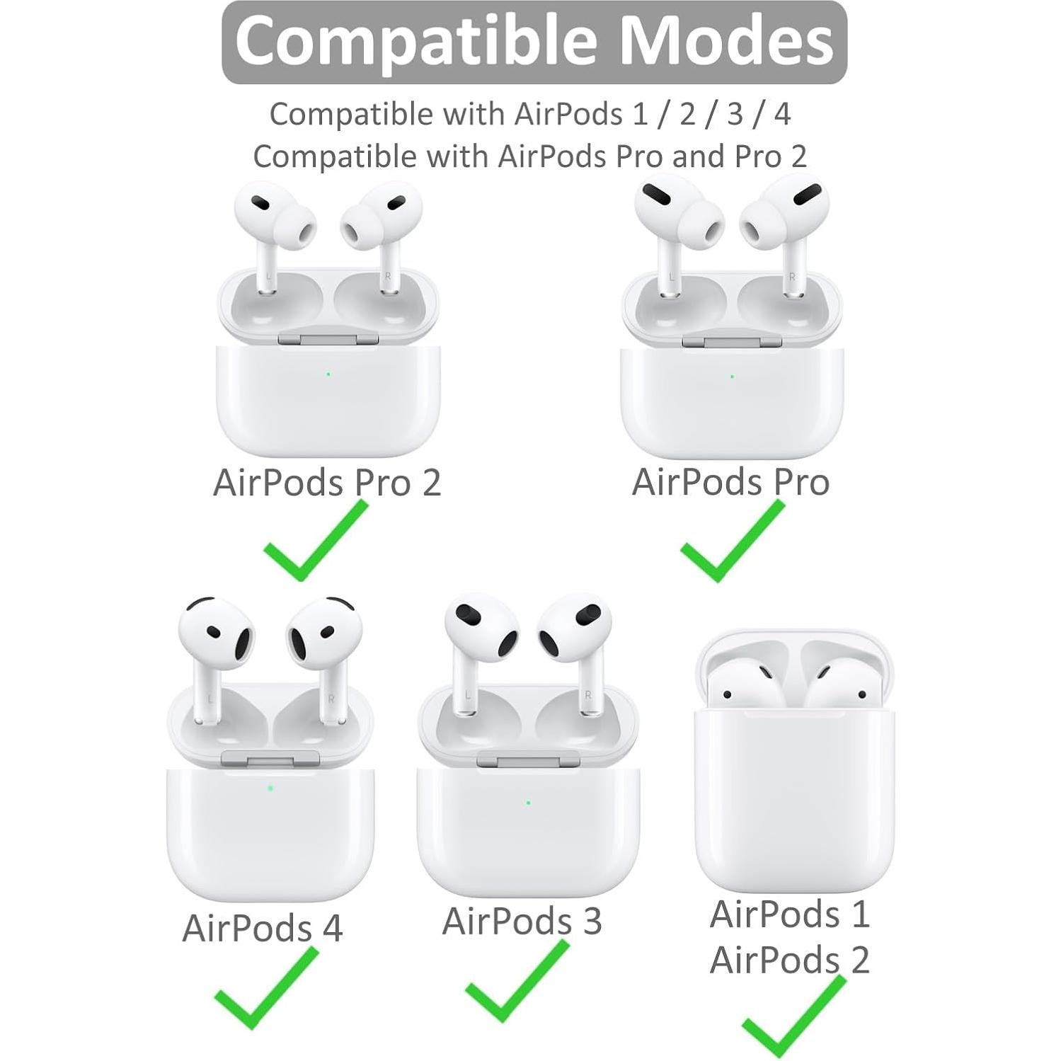 Ganchos para oídos IiEXCEL compatibles con AirPods 4 y Pro