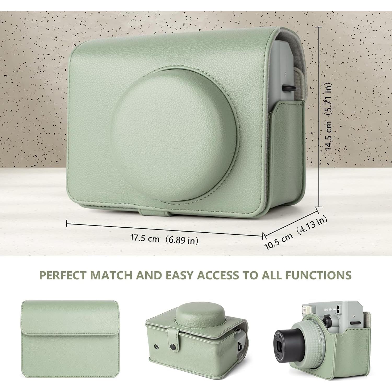 Cámara Instantánea Fujifilm Instax Wide 400 Verde Salvia + Accesorios