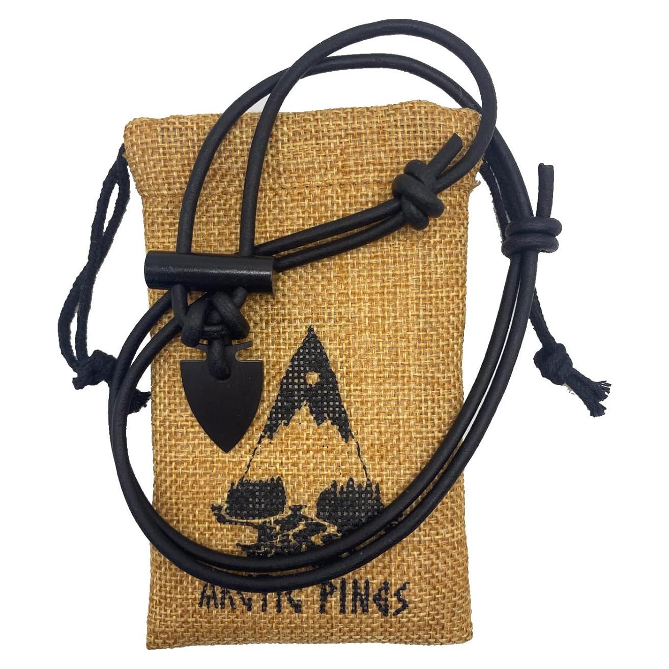 Collar Iniciador de Fuego Negro/Gris - Equipo de Supervivencia