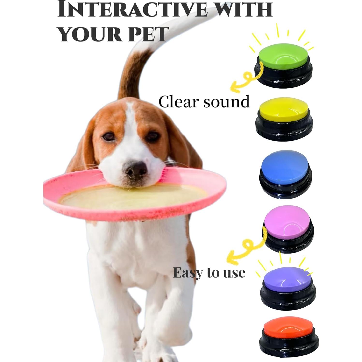 Botón de Habla para Perros Damei - Grabación 30 Segundos Azul