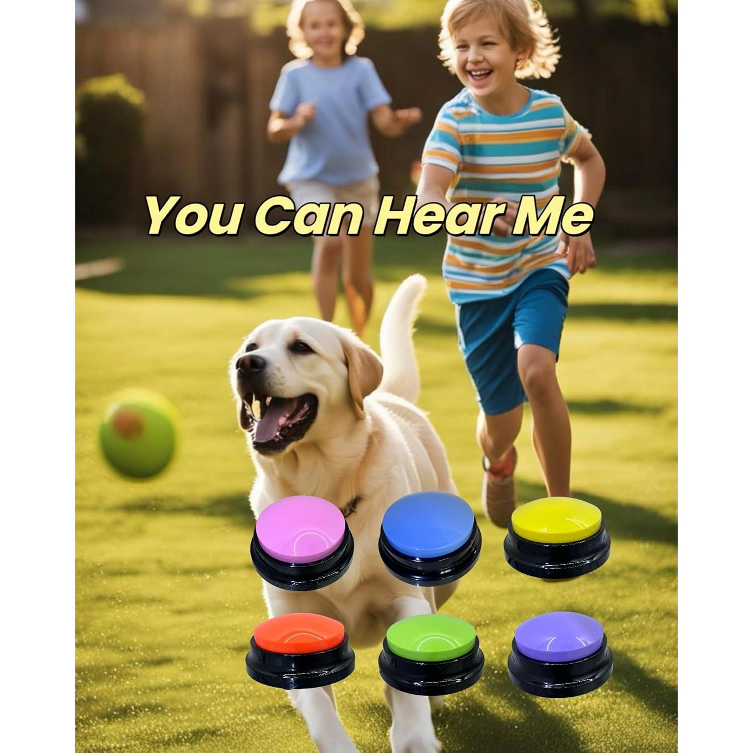 Botón de Habla para Perros Damei - Grabación 30 Segundos Azul