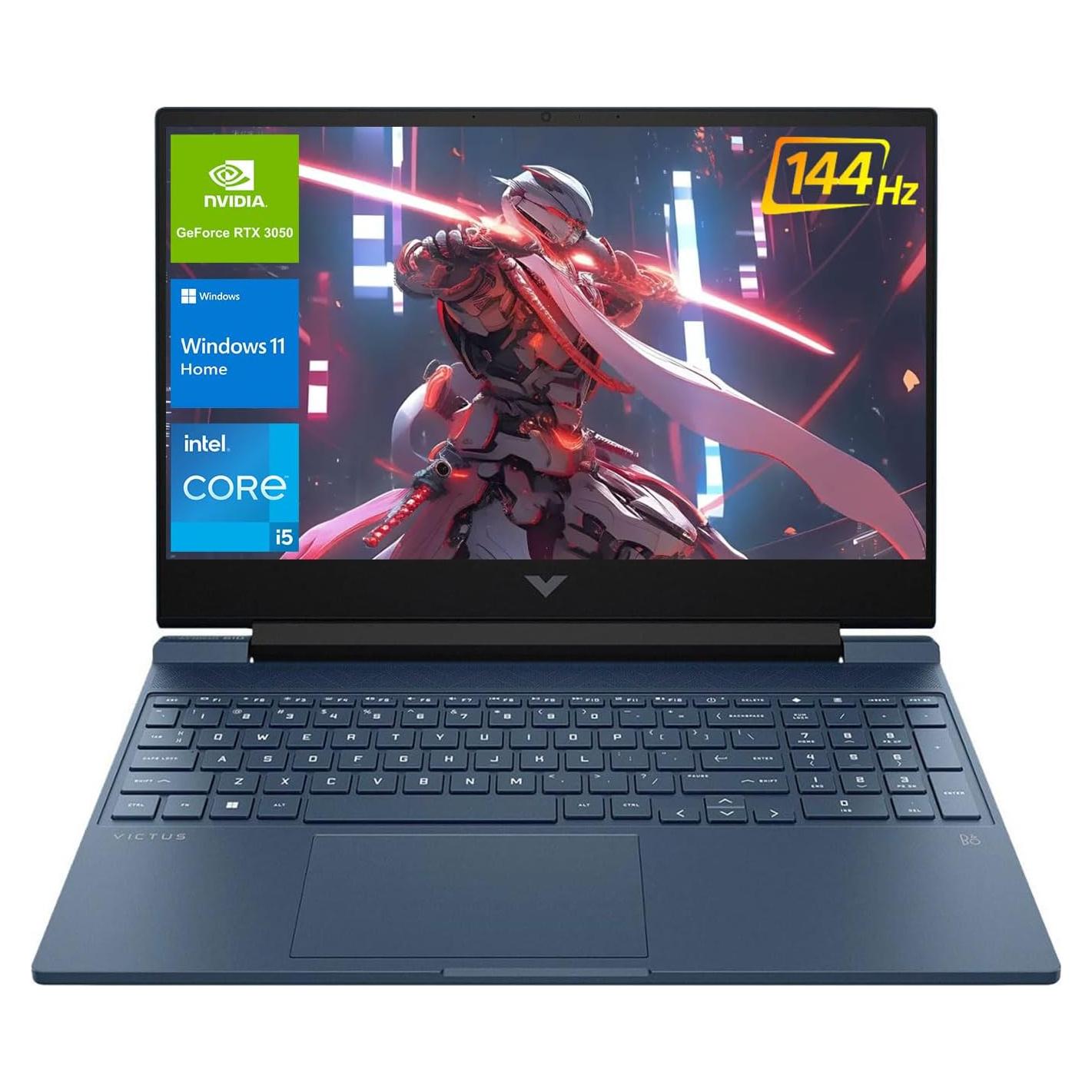 Laptop HP Victus 15.6" i5 RTX 3050 16GB 1TB FHD Azul