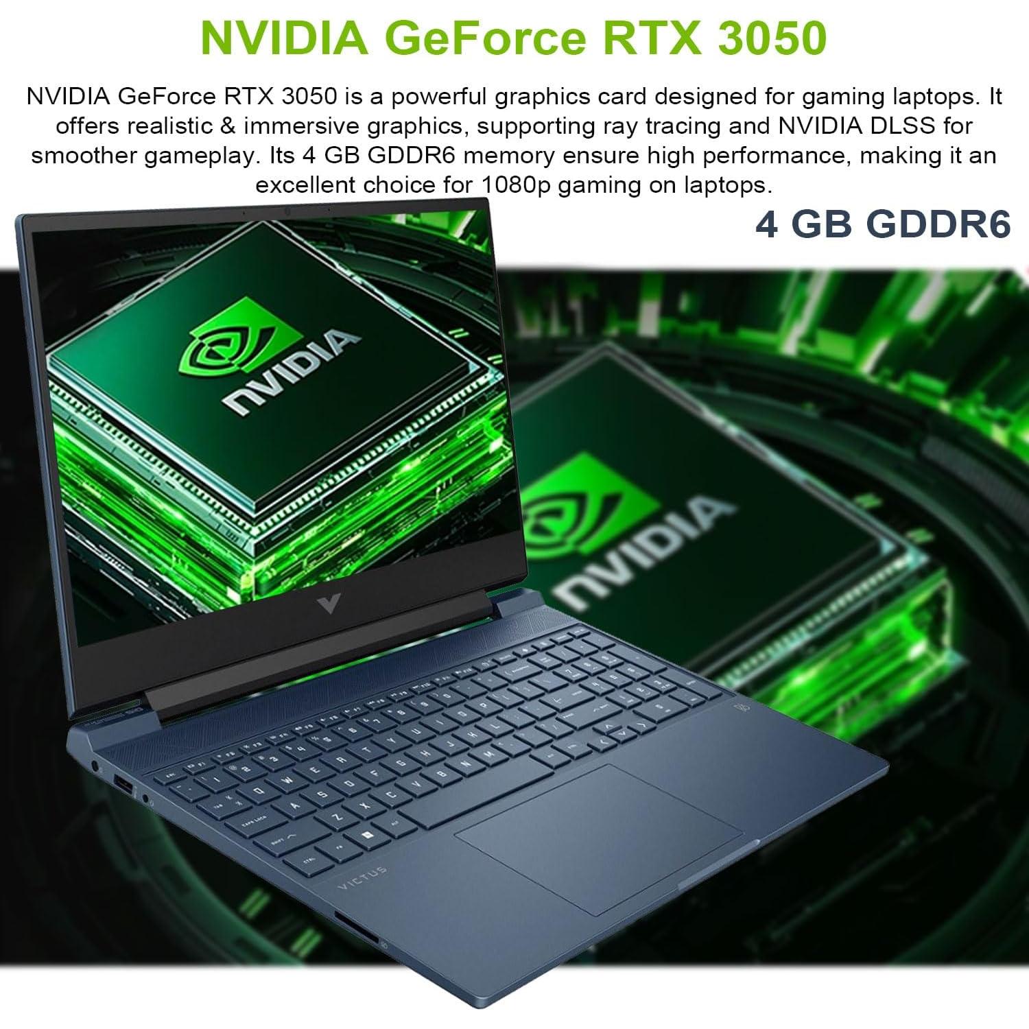 Laptop HP Victus 15.6" i5 RTX 3050 16GB 1TB FHD Azul