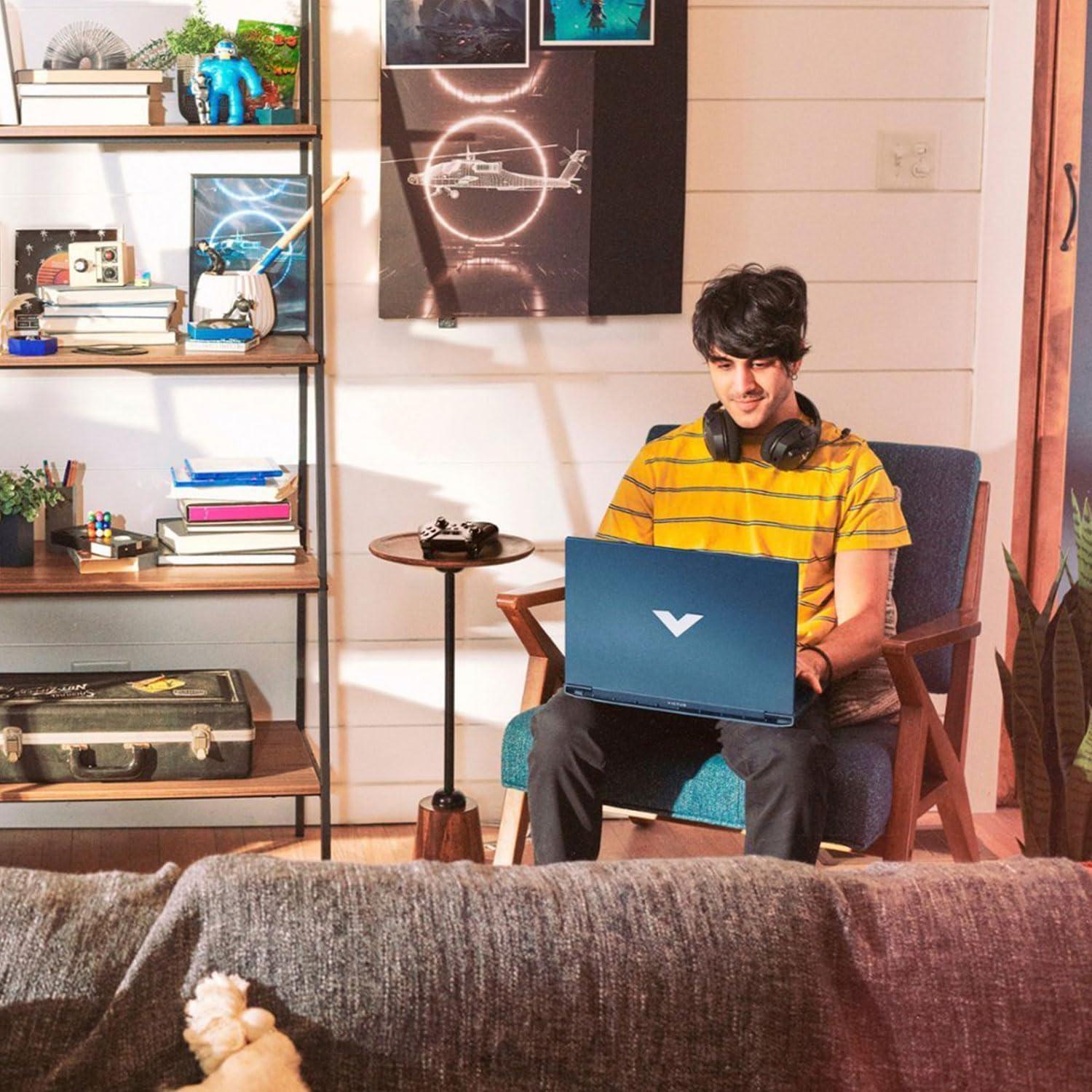 Laptop HP Victus 15.6" i5 RTX 3050 16GB 1TB FHD Azul