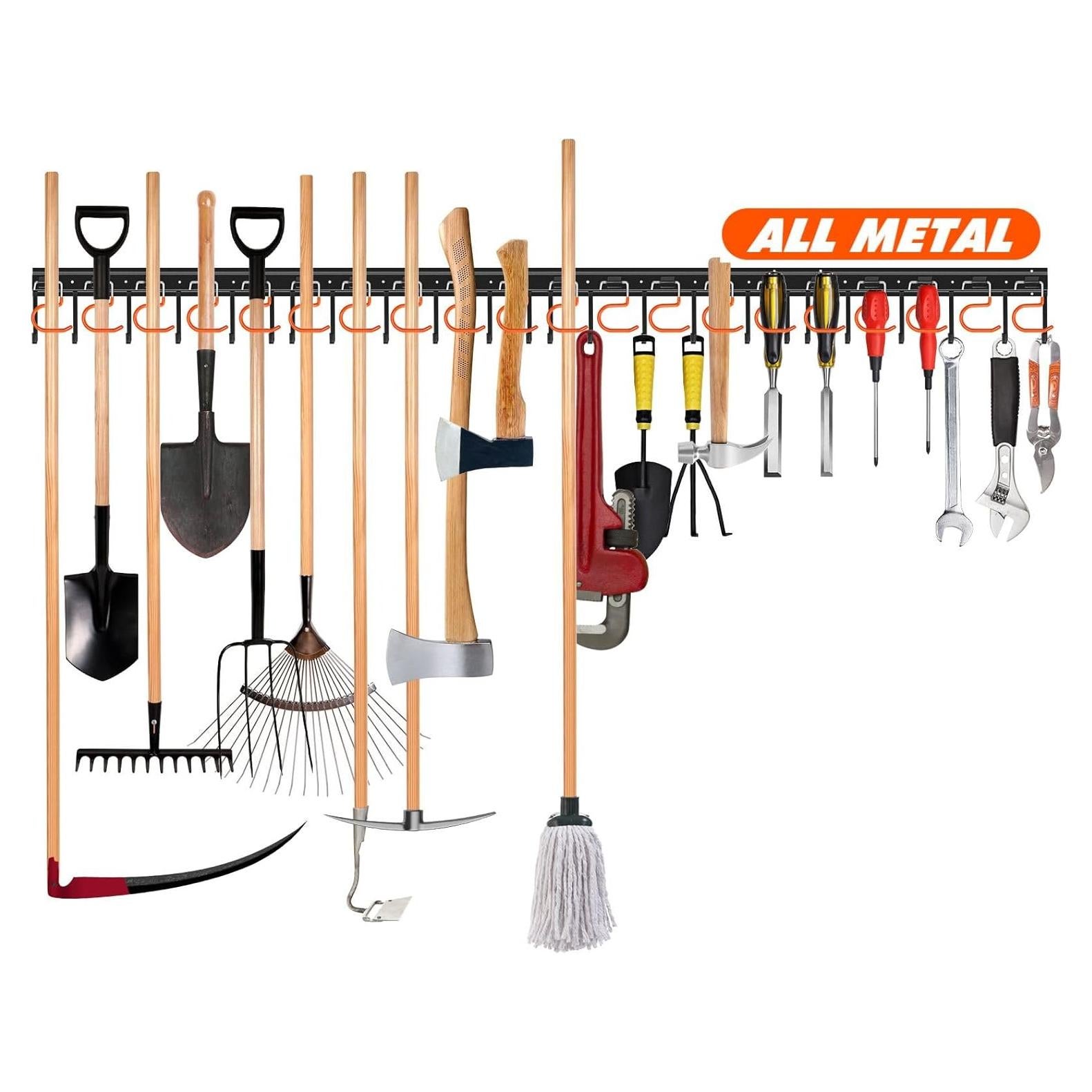 Organizador de Herramientas de Jardín TVKB 68" Metal Pared