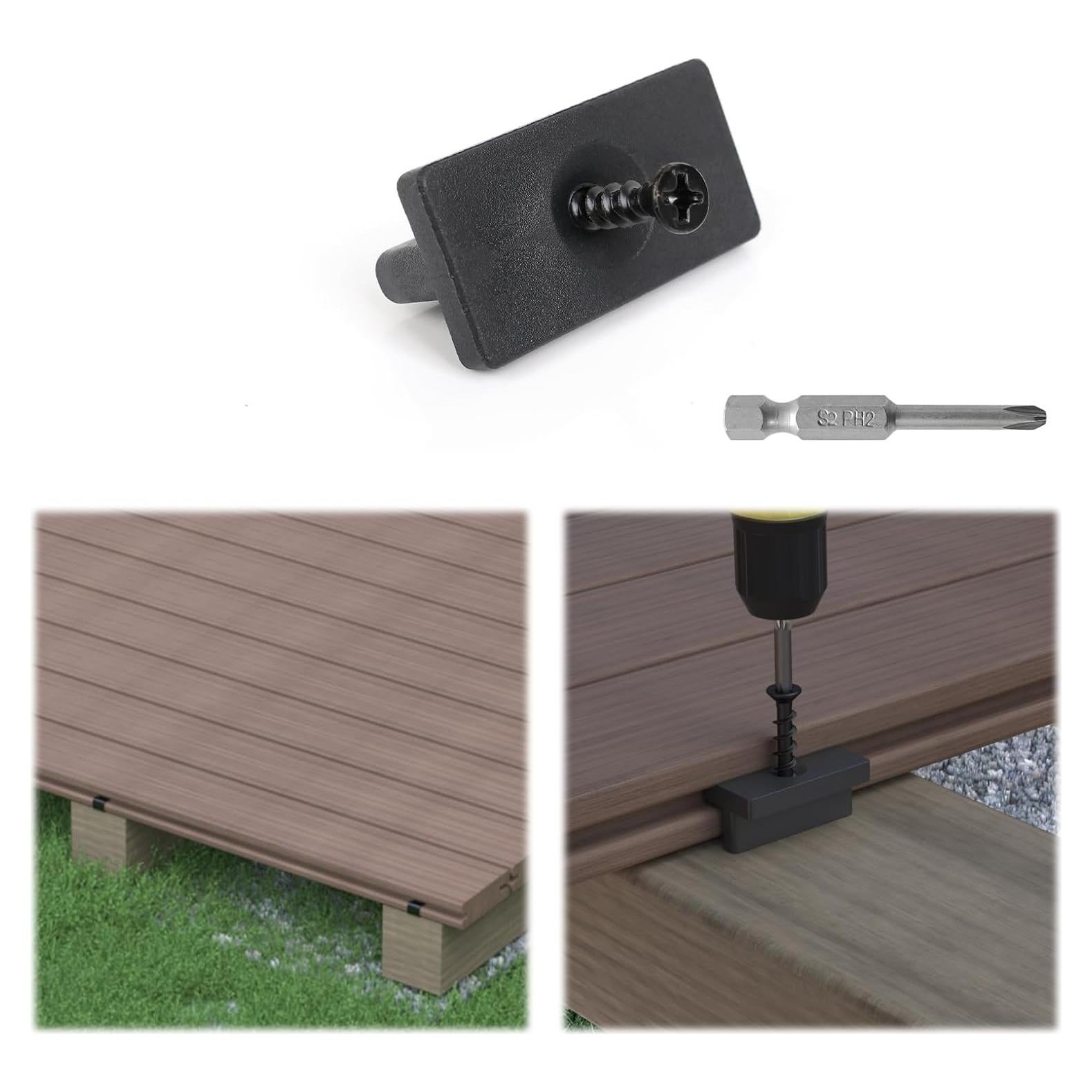 Muzata Sujetadores Ocultos para Deck 200P Polipropileno M029