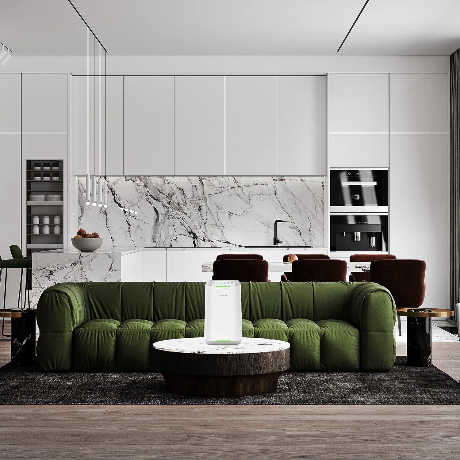 Purificador de Aire Nuwave E500 Blanco 89.9 m² Filtros Lavables