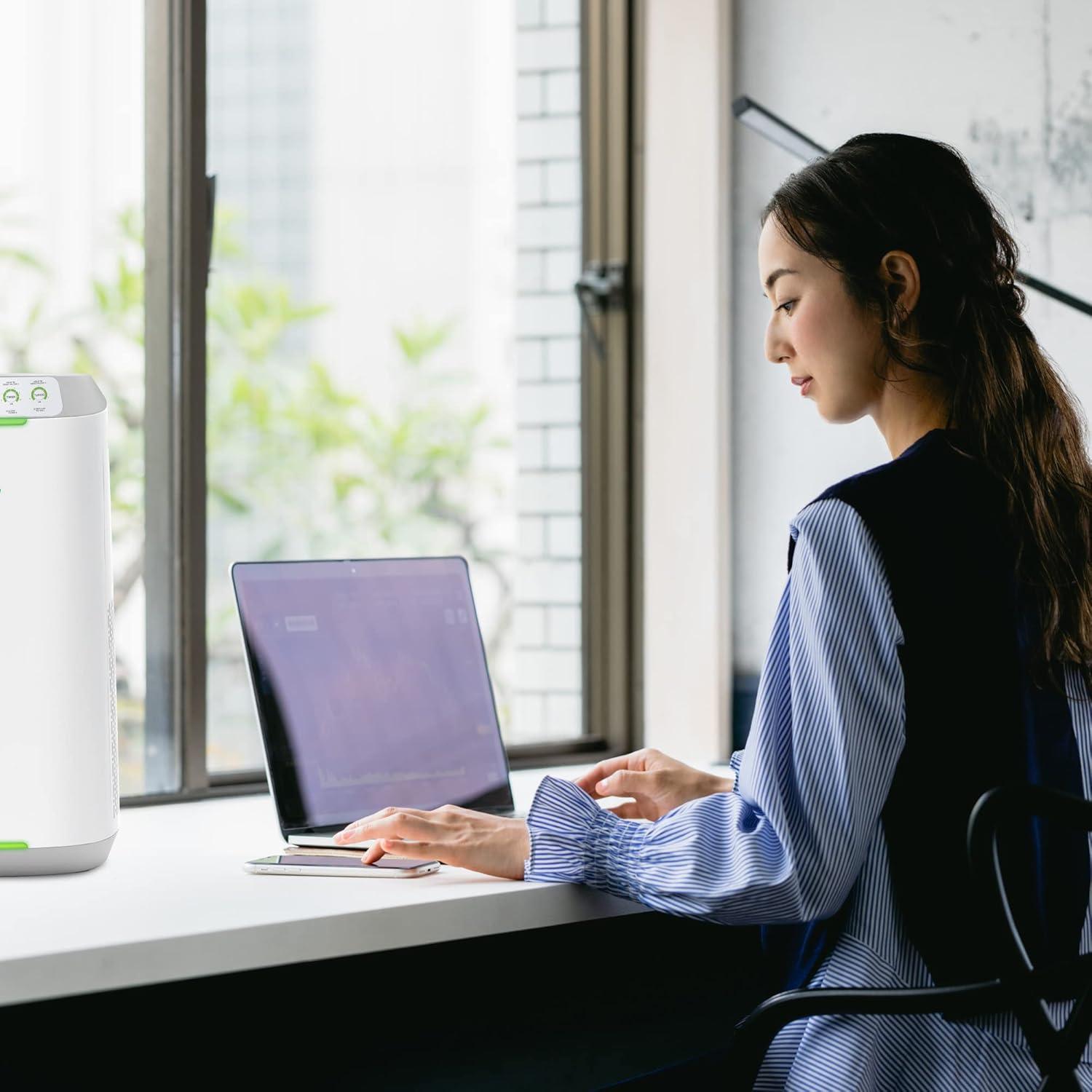 Purificador de Aire Nuwave E500 Blanco 89.9 m² Filtros Lavables