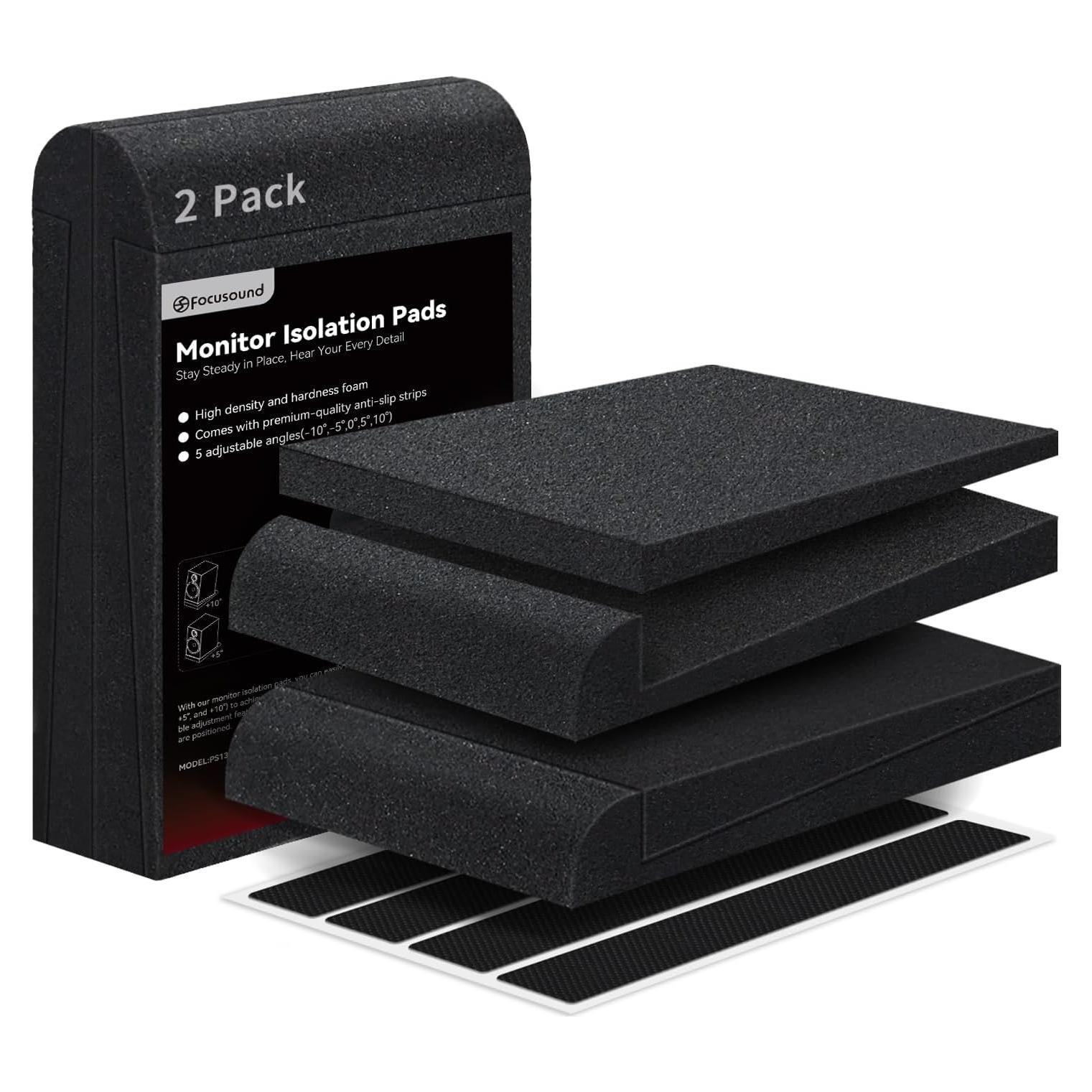 Almohadillas de Aislamiento Acústico Focusound para Monitores 5"