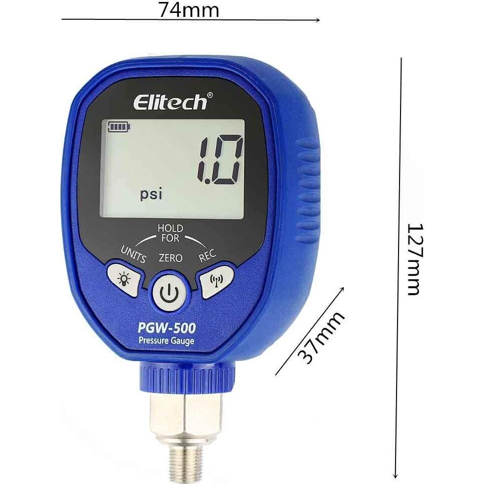 Medidor de Presión Digital Inalámbrico Elitech PGW-500 500 PSI