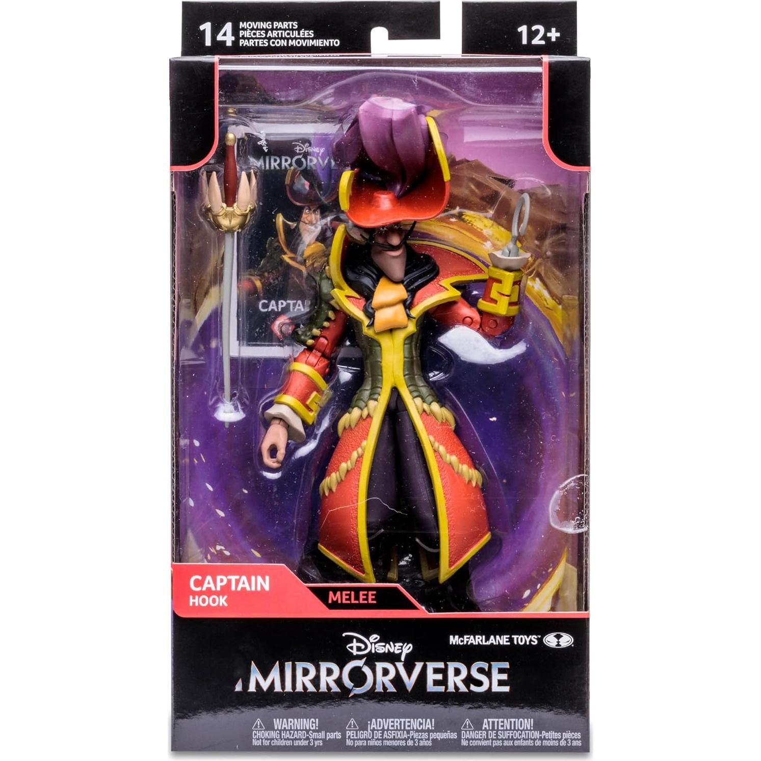 Figura Capitán Garfio 17.78 cm McFarlane Toys Disney Mirrorverse