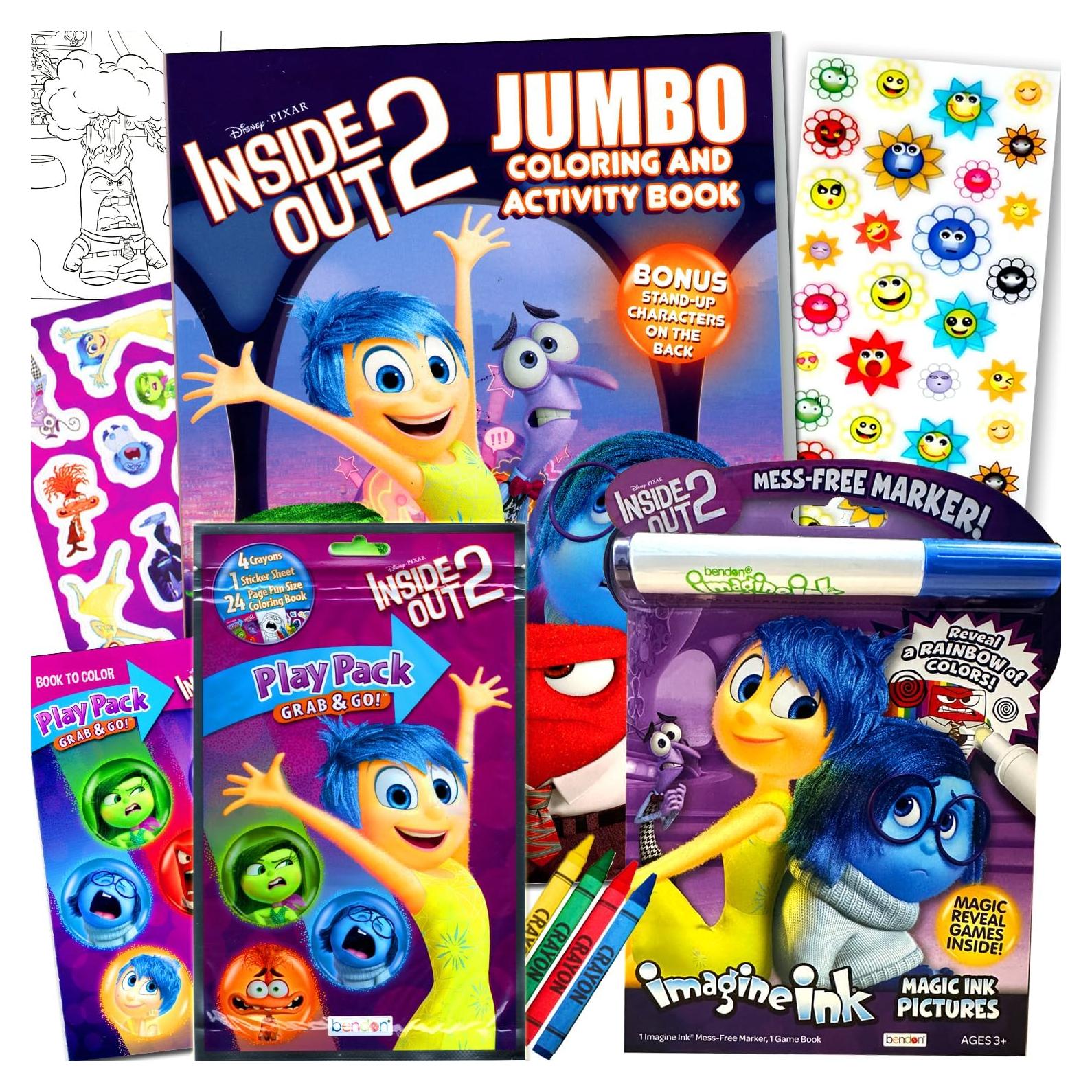 Set de Libros para Colorear Disney Inside Out 2 - Bendon