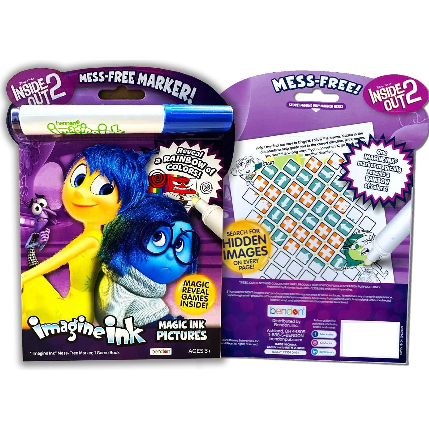 Set de Libros para Colorear Disney Inside Out 2 - Bendon