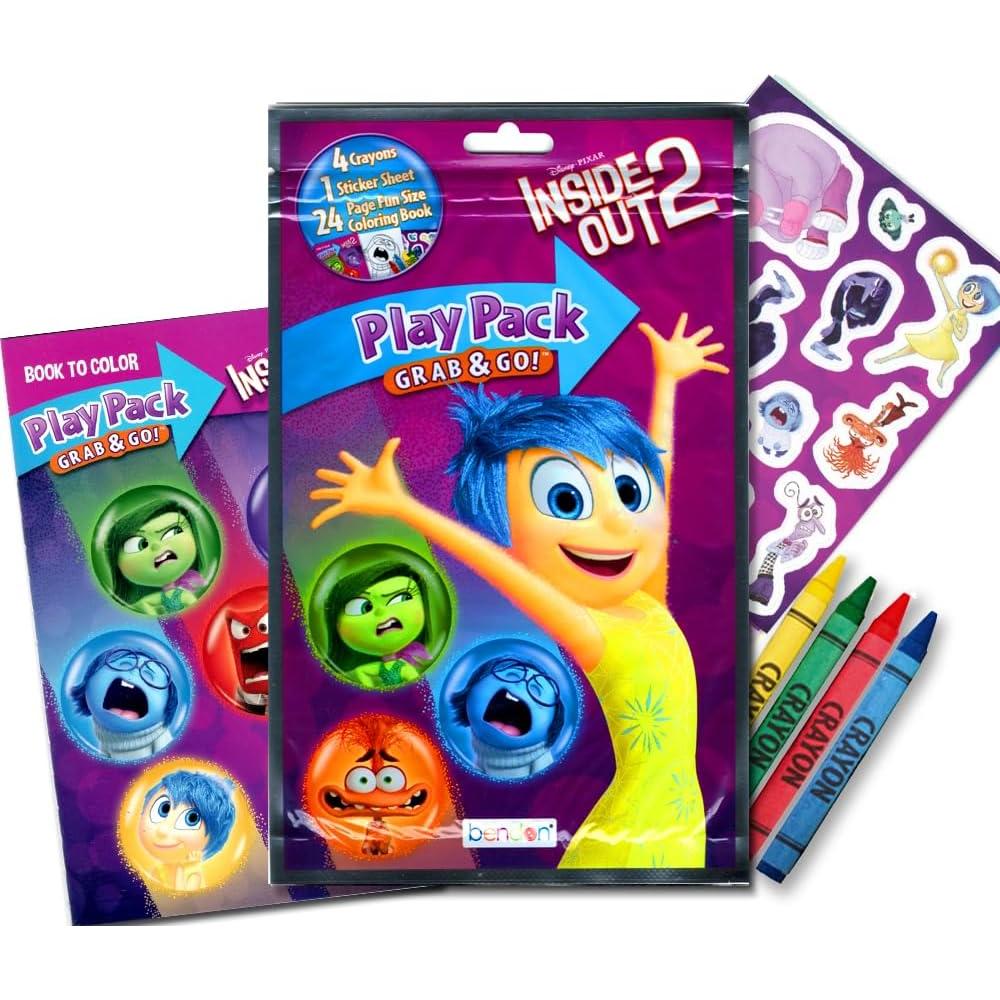 Set de Libros para Colorear Disney Inside Out 2 - Bendon