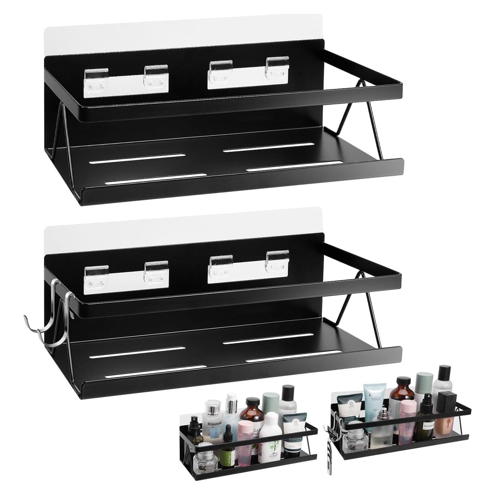 Estante Flotante de Especias Yoniccal Negro Acero Inoxidable 10 kg