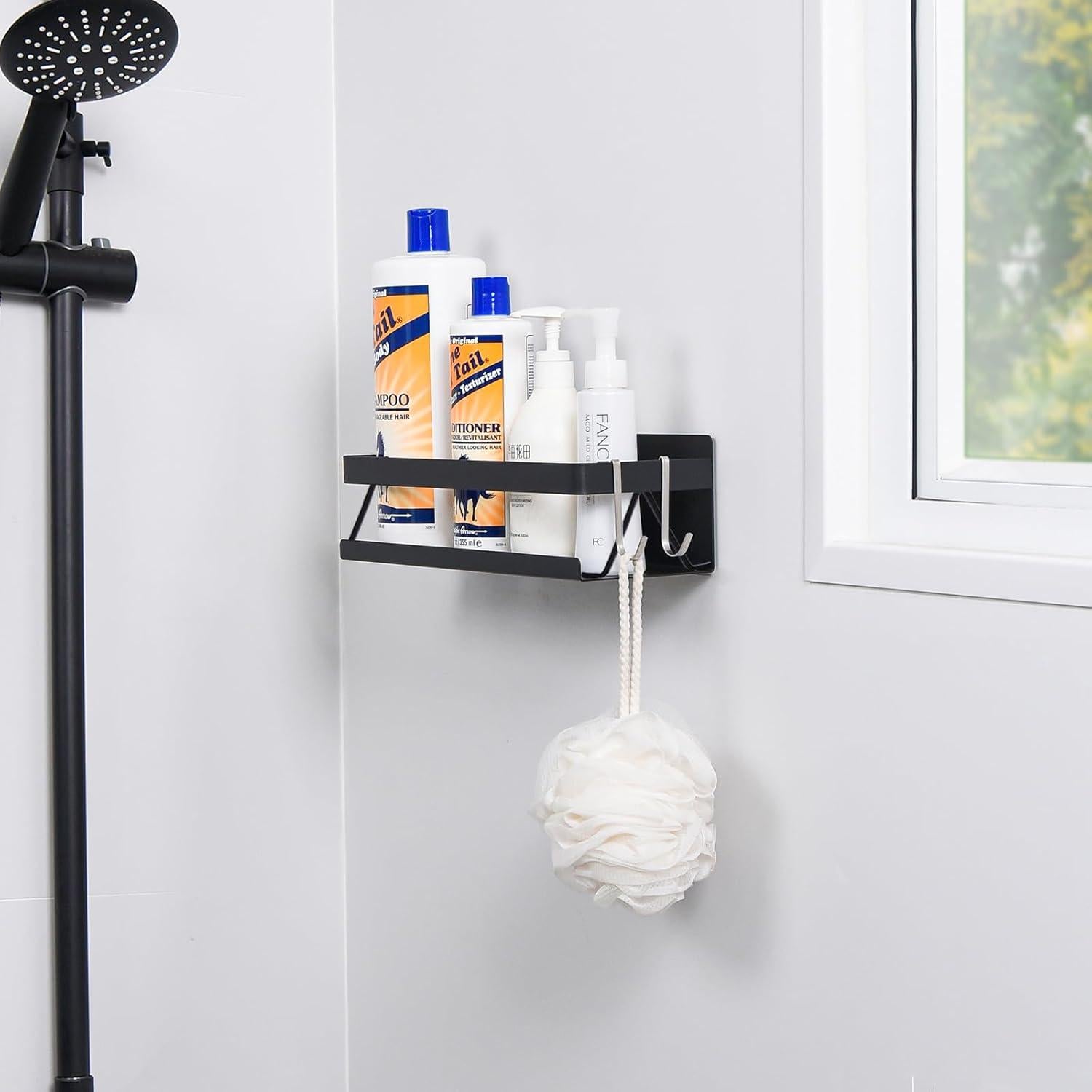 Estante Flotante de Especias Yoniccal Negro Acero Inoxidable 10 kg