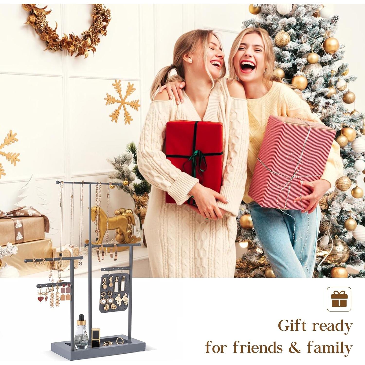 Organizador de Joyería ProCase Gris con Soporte para Anillos