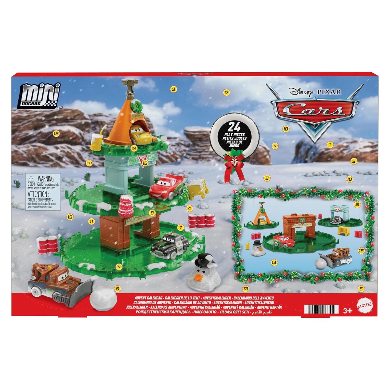 Calendario de Adviento Mattel Cars Minis 2024 con 24 Sorpresas