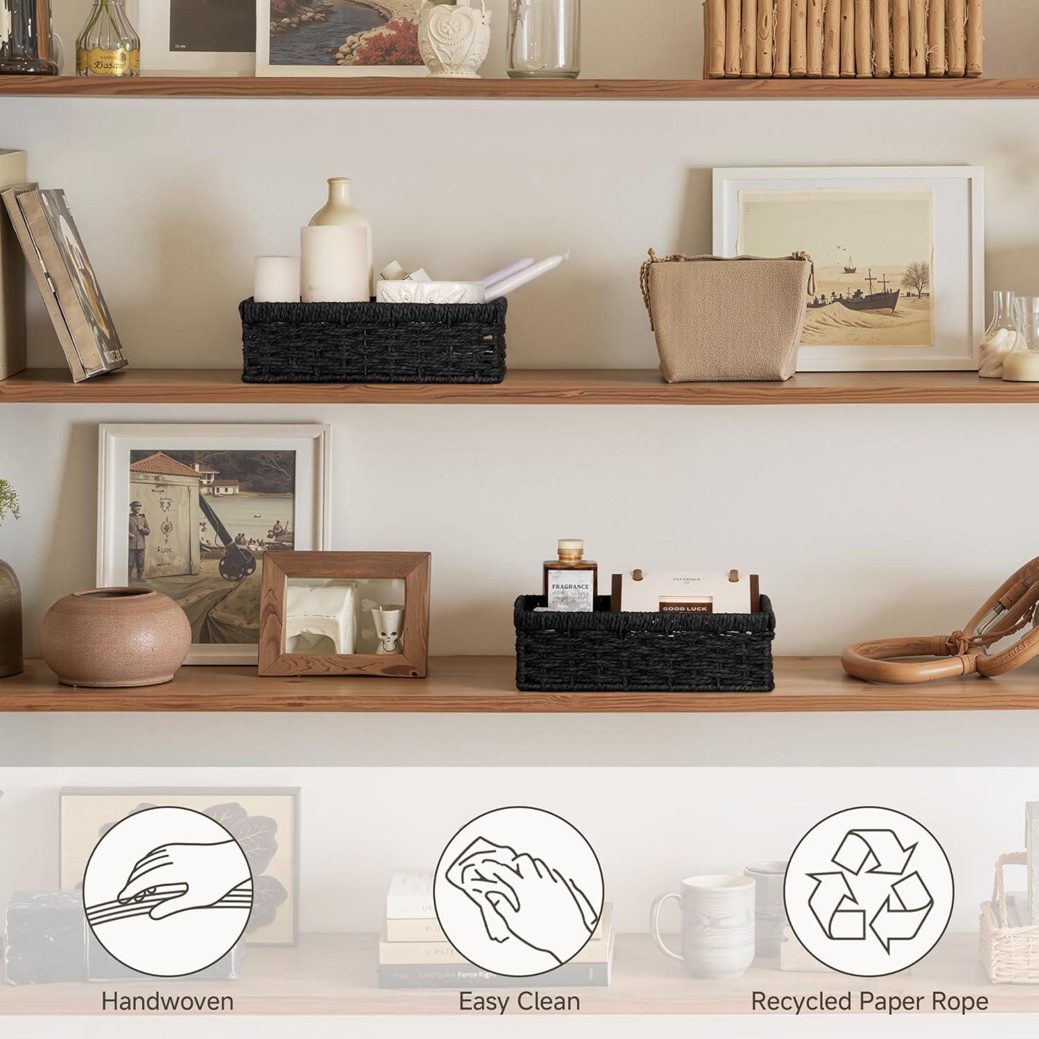 Cestas de Almacenamiento Pequeñas StorageWorks, 2 Unidades, Negro