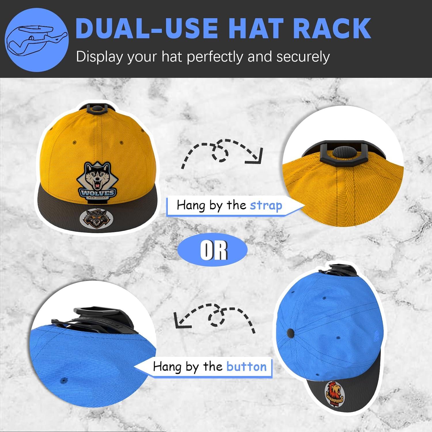 Ganchos Adhesivos para Sombreros Niunuerga 16 Paquete Negro