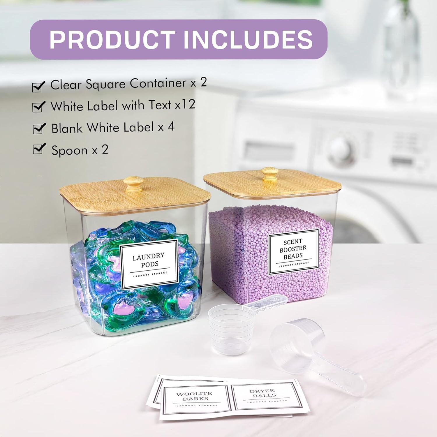 Contenedor de Almacenamiento para Lavandería HomePekite 2.5L