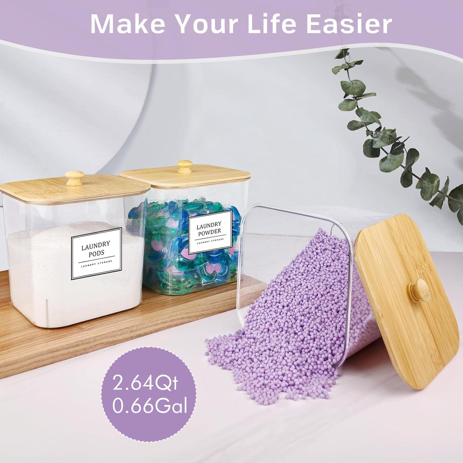 Contenedor de Almacenamiento para Lavandería HomePekite 2.5L