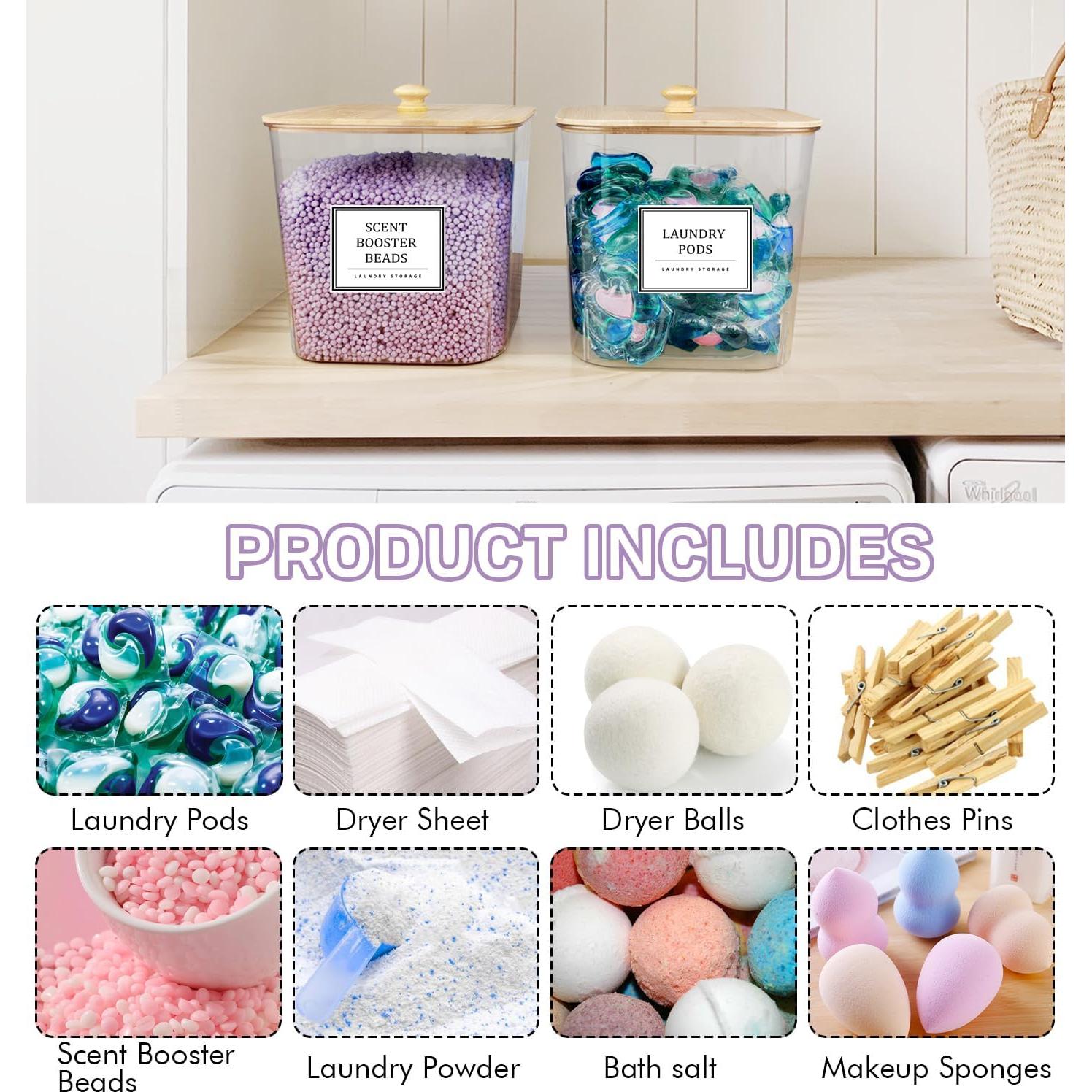 Contenedor de Almacenamiento para Lavandería HomePekite 2.5L