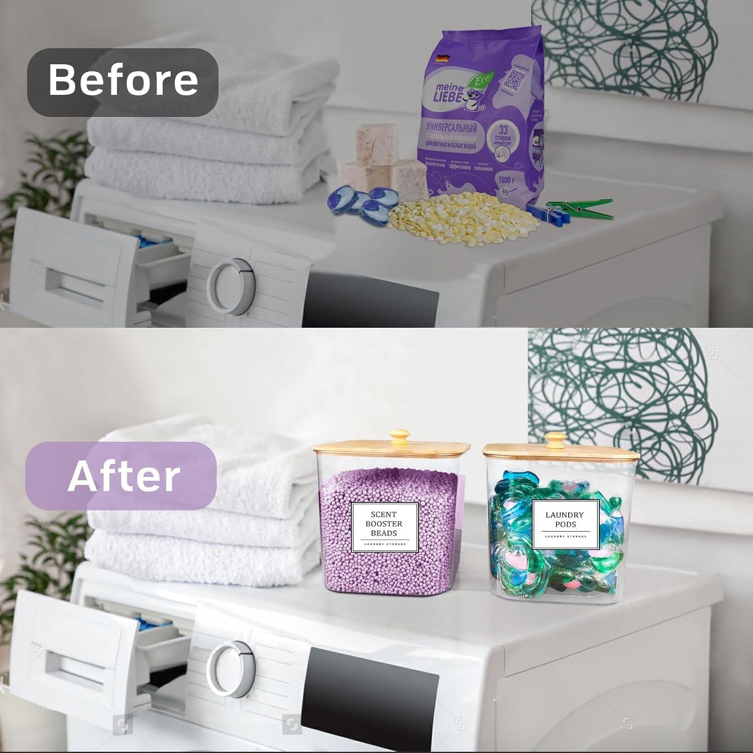 Contenedor de Almacenamiento para Lavandería HomePekite 2.5L