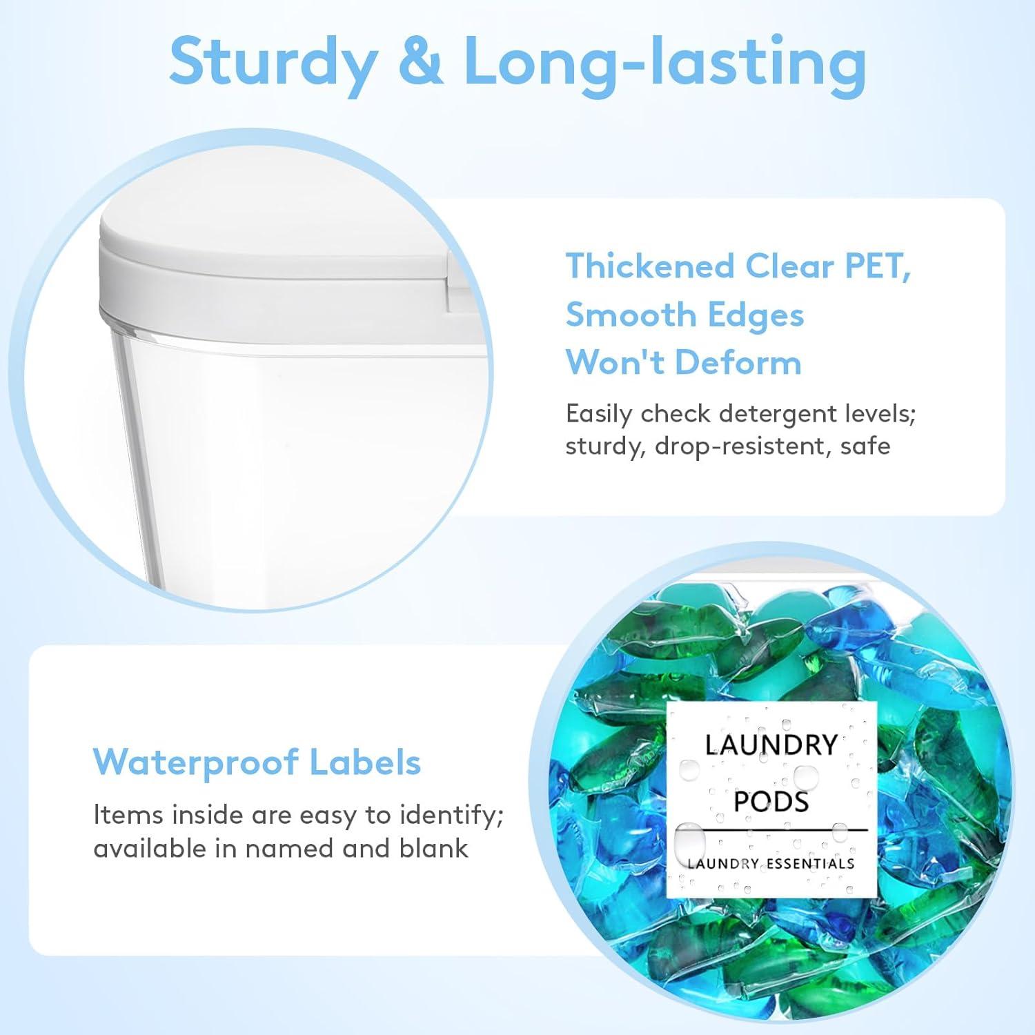 Contenedores de Lavandería Lifewit 3 Piezas 2.7L y 1.9L