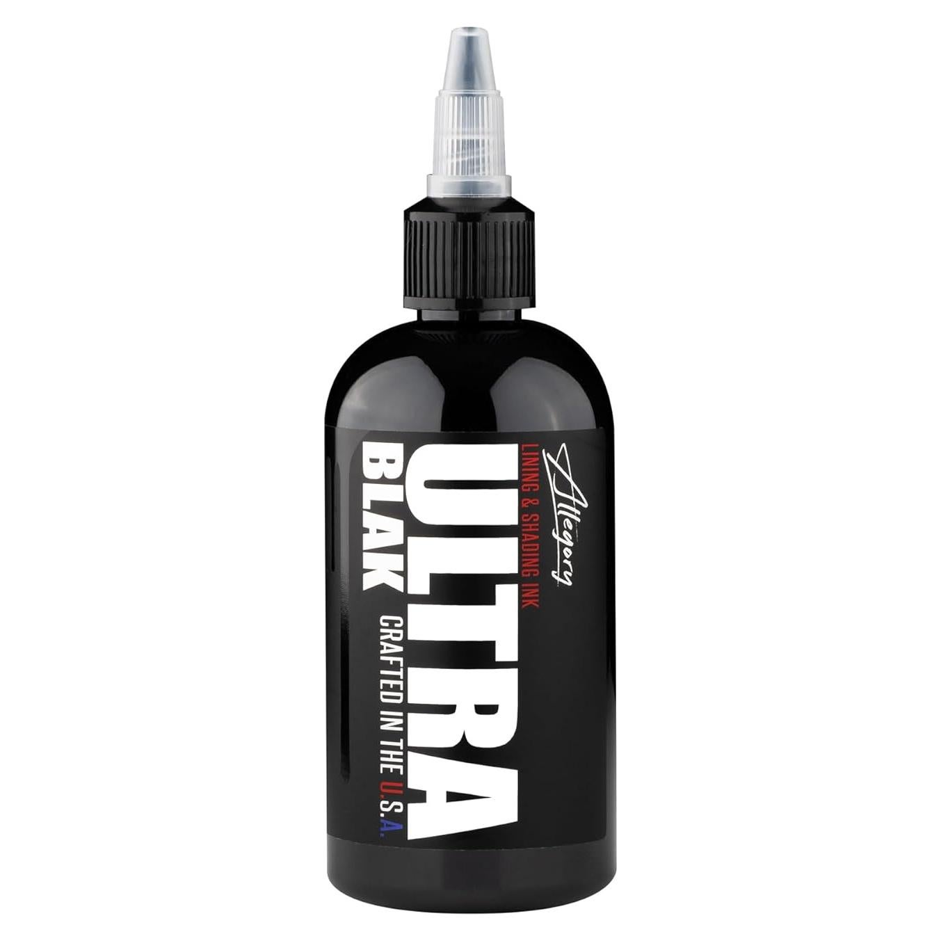 Tinta para Tatuajes Allegory Ultra Negro 59 ml Vegana Premium